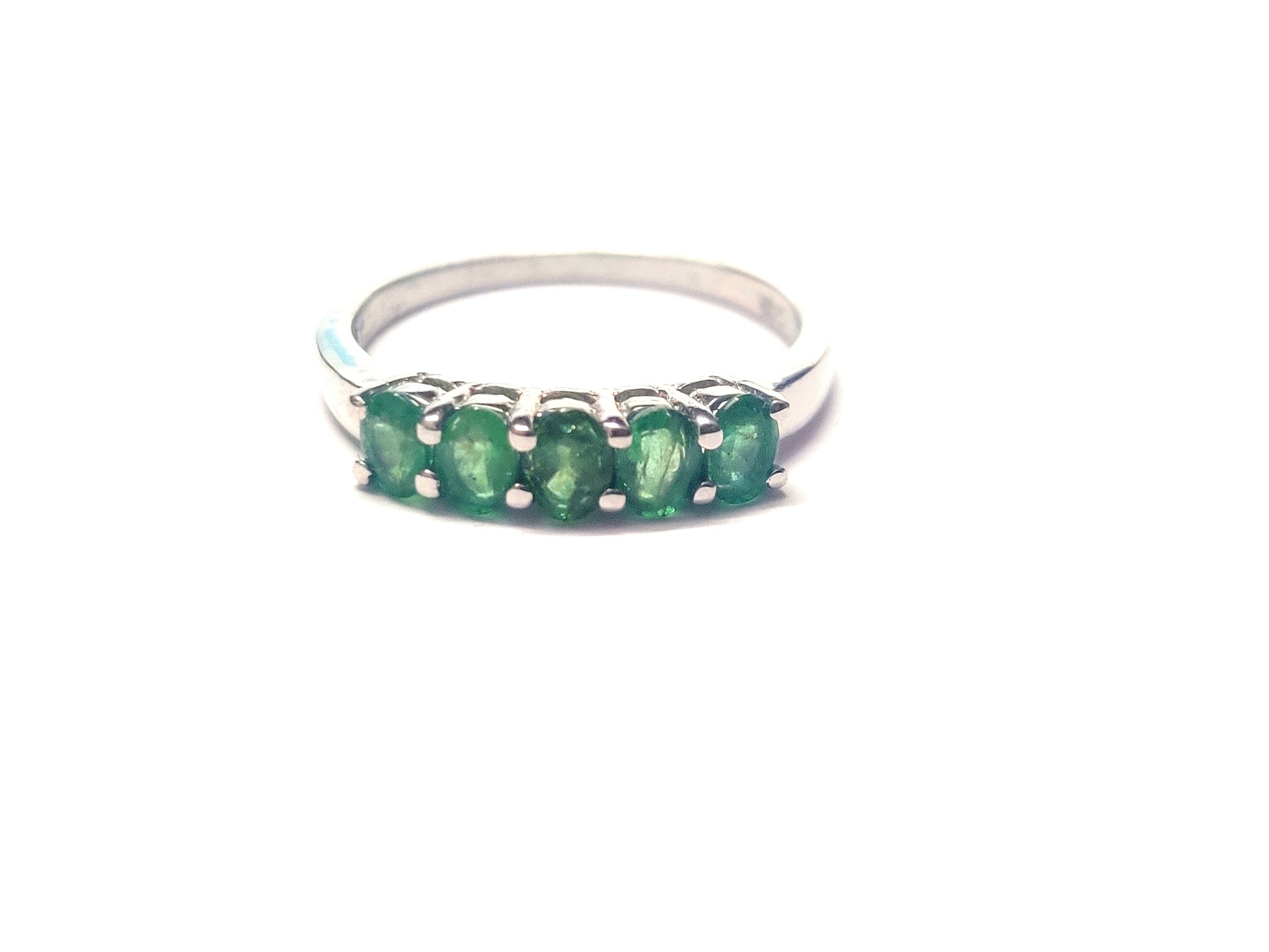 Emerald Ring Natural Emerald Ring Men Emerald Ring May Birthstone Ring Emerald Stacking Ring Silver 0.5 Ct Emerald Ring Emerald Promise Ring