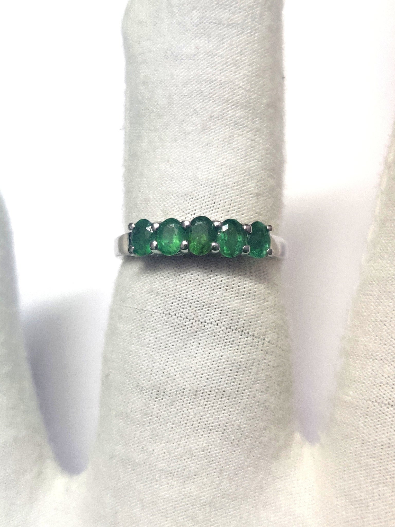 Emerald Ring Natural Emerald Ring Men Emerald Ring May Birthstone Ring Emerald Stacking Ring Silver 0.5 Ct Emerald Ring Emerald Promise Ring