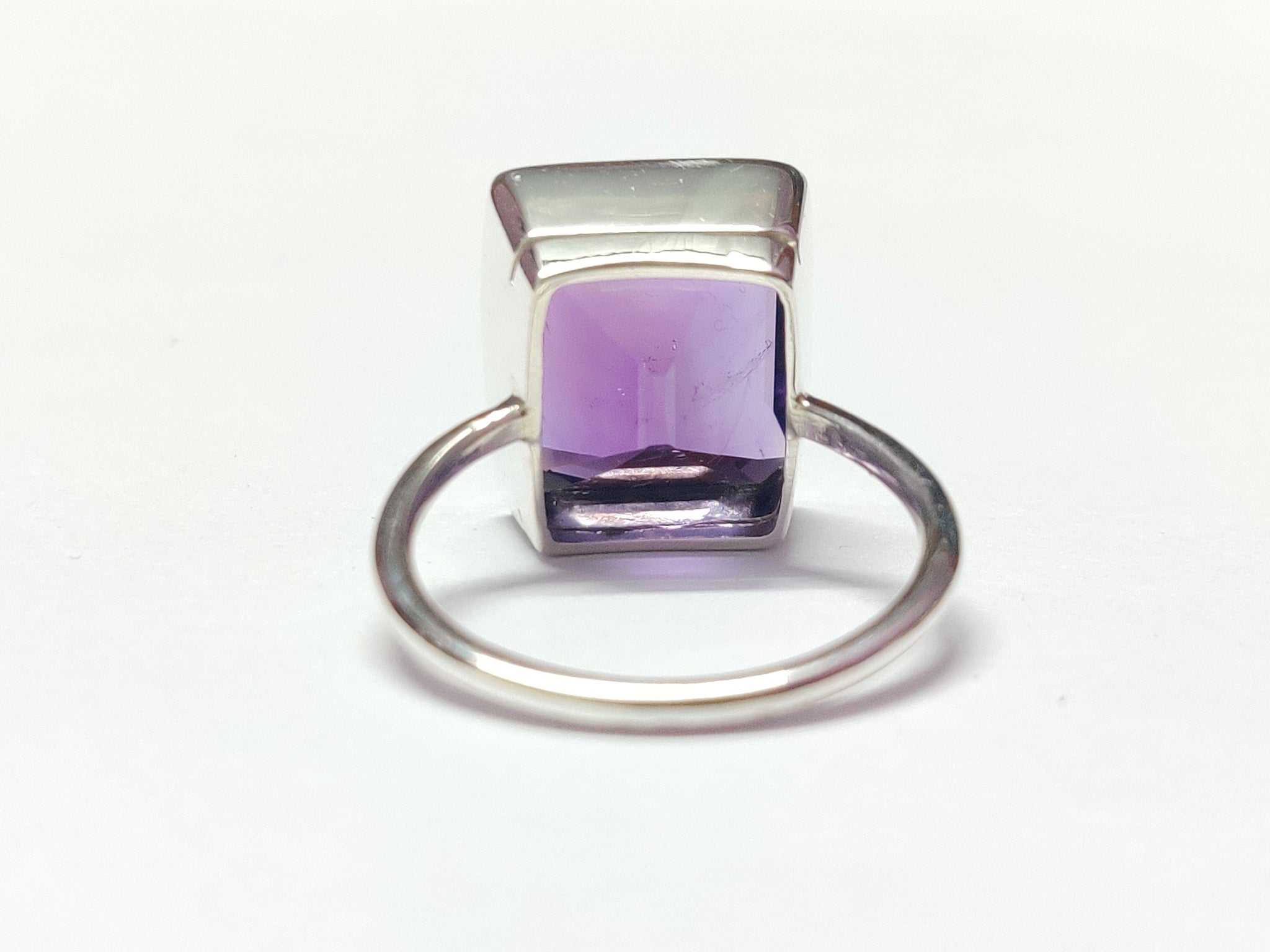 Amethyst Ring Silver Amethyst Ring 8 Ct Amethyst Large Amethyst Ring Silver Amethyst Statement Ring Amethyst Cocktail Ring Handmade Ring