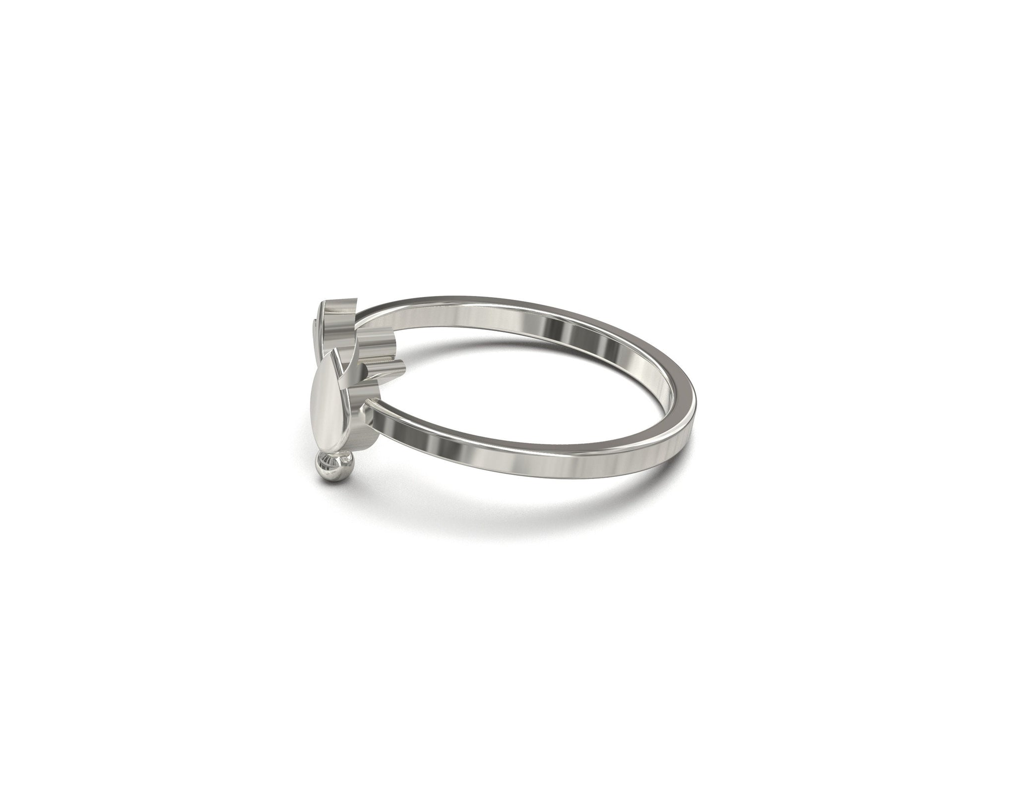 Silver Antler Ring Handmade Reindeer Ring 925 Sterling Silver Antler Ring Silver Cute Ring Anniversary Ring Christmas Ring Promise Ring