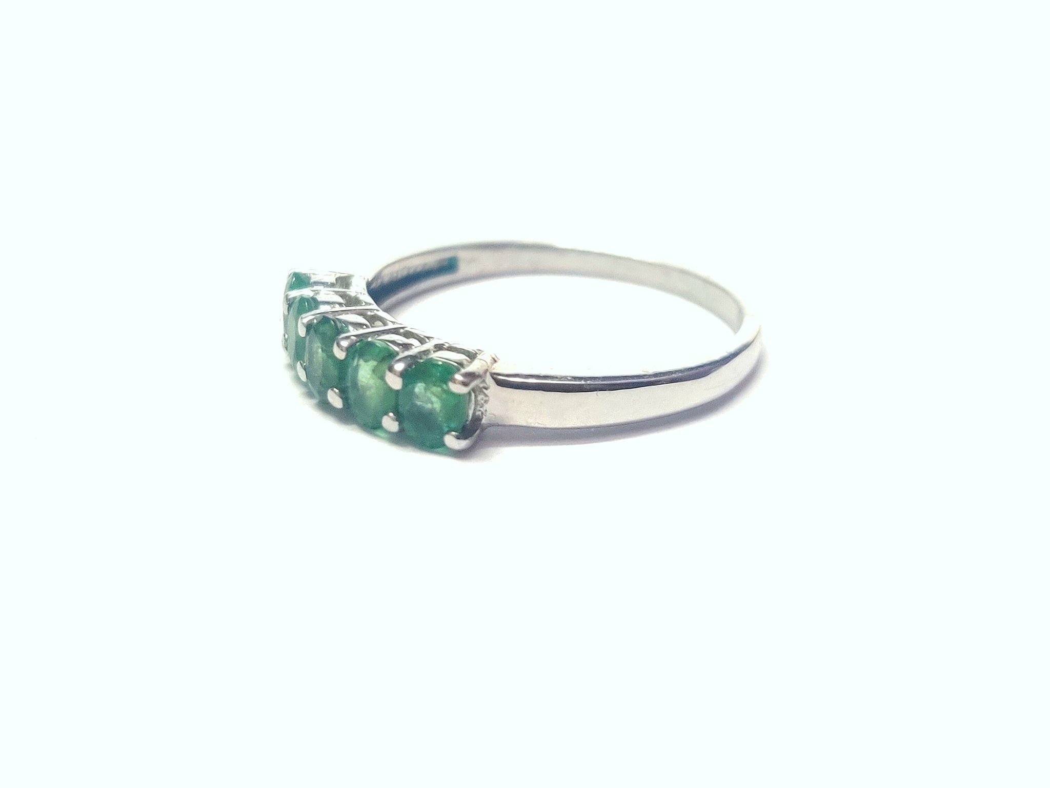 Emerald Ring Natural Emerald Ring Men Emerald Ring May Birthstone Ring Emerald Stacking Ring Silver 0.5 Ct Emerald Ring Emerald Promise Ring