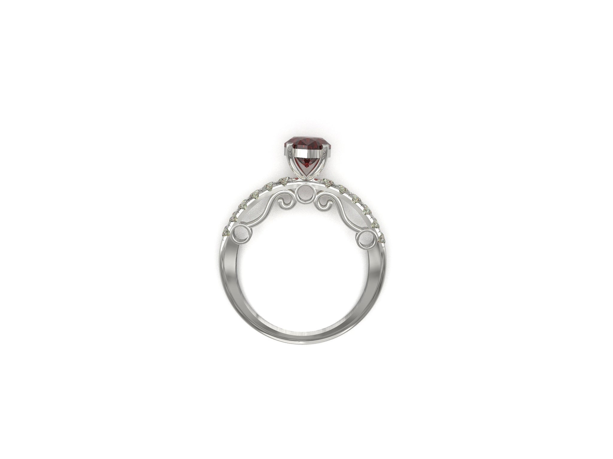 Silver Garnet Band Red Garnet Ring 5x10 Marquees 0.9 Ct Garnet Anniversary Band Natural Garnet Promise Ring January Birthstone Ring