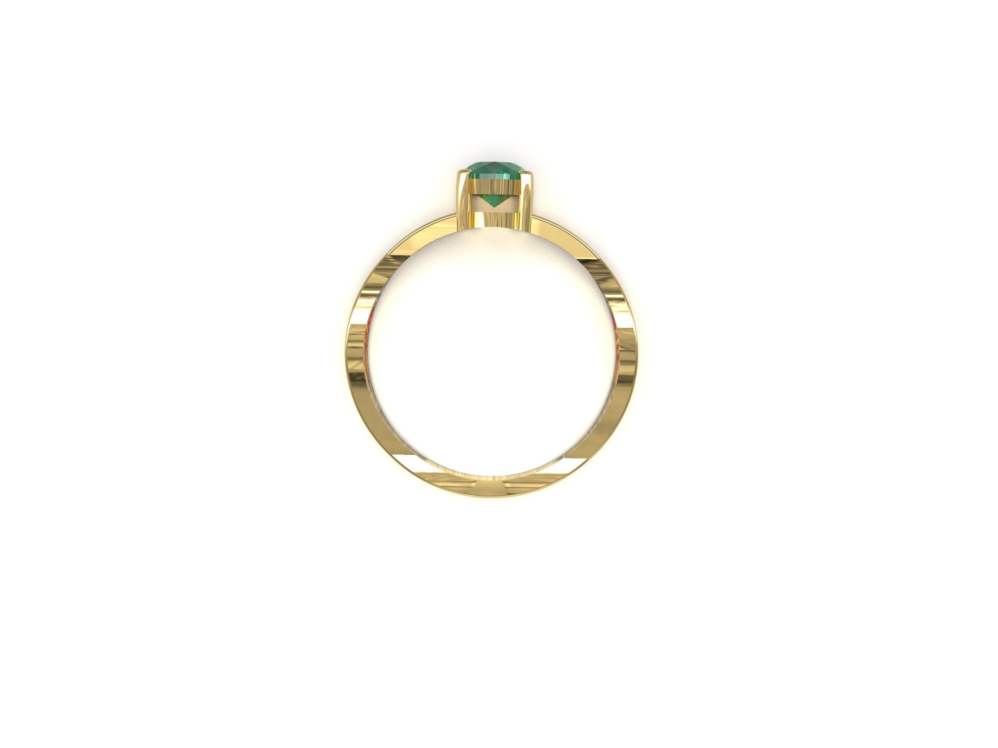 Emerald Engagement Ring 0.9 Ct Emerald Wedding Ring Oval Cut Emerald Promise Ring 14K Gold Emerald Anniversary Ring