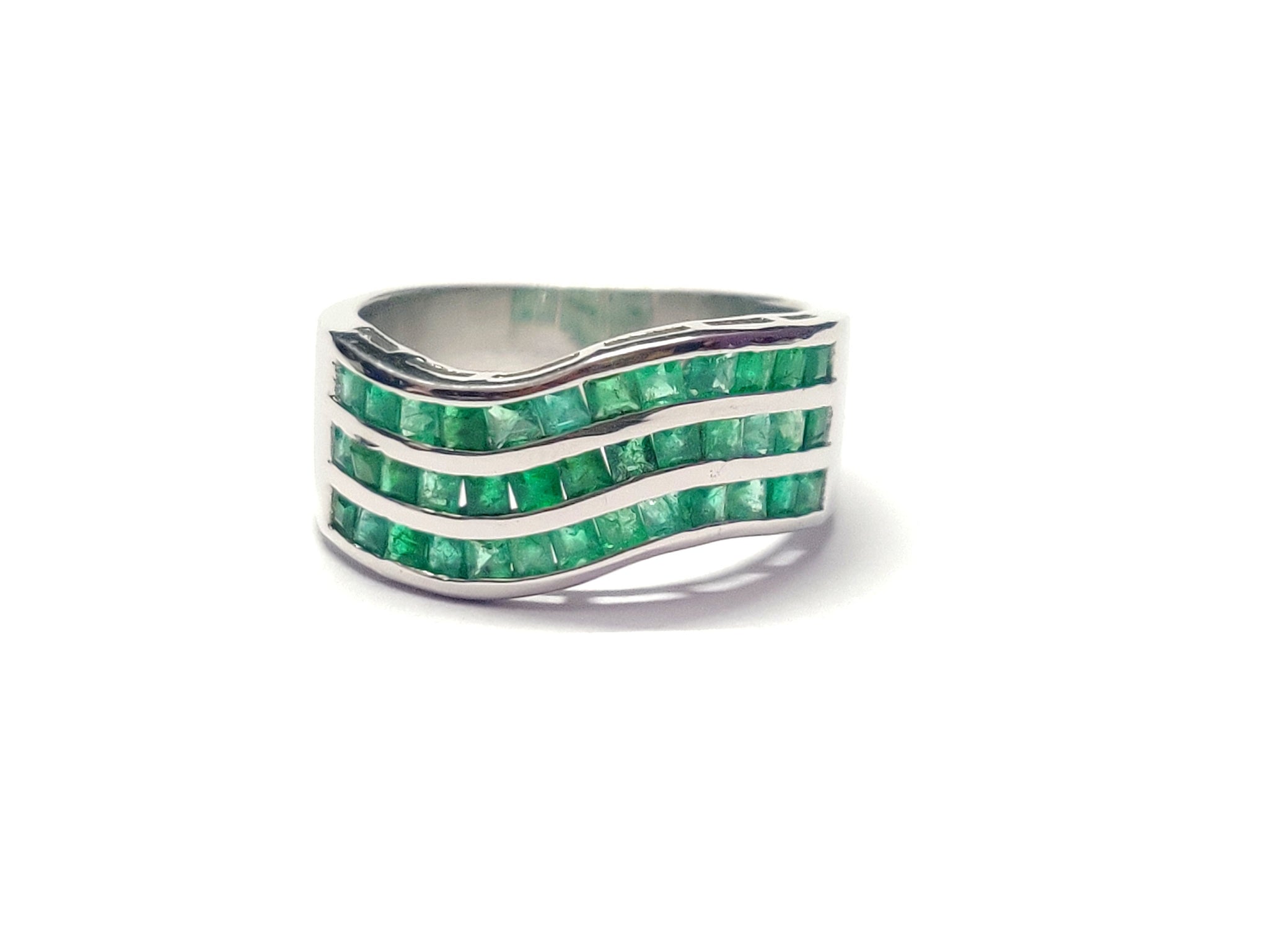 Emerald Ring Mens Emerald Ring 3 Ct Emerald Mens Ring 925 Silver Natural Emerald Band For Men Fathers Day For Him Personalized Ring For Him