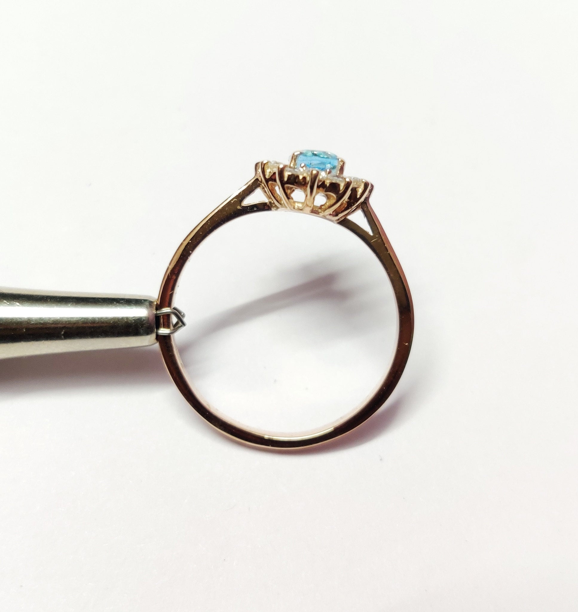 Blue Topaz Engagement Ring Natural Blue Topaz Solitaire Ring 1 Ct Swiss Blue Topaz Wedding Band 925 Sterling Silver Blue Topaz Ring