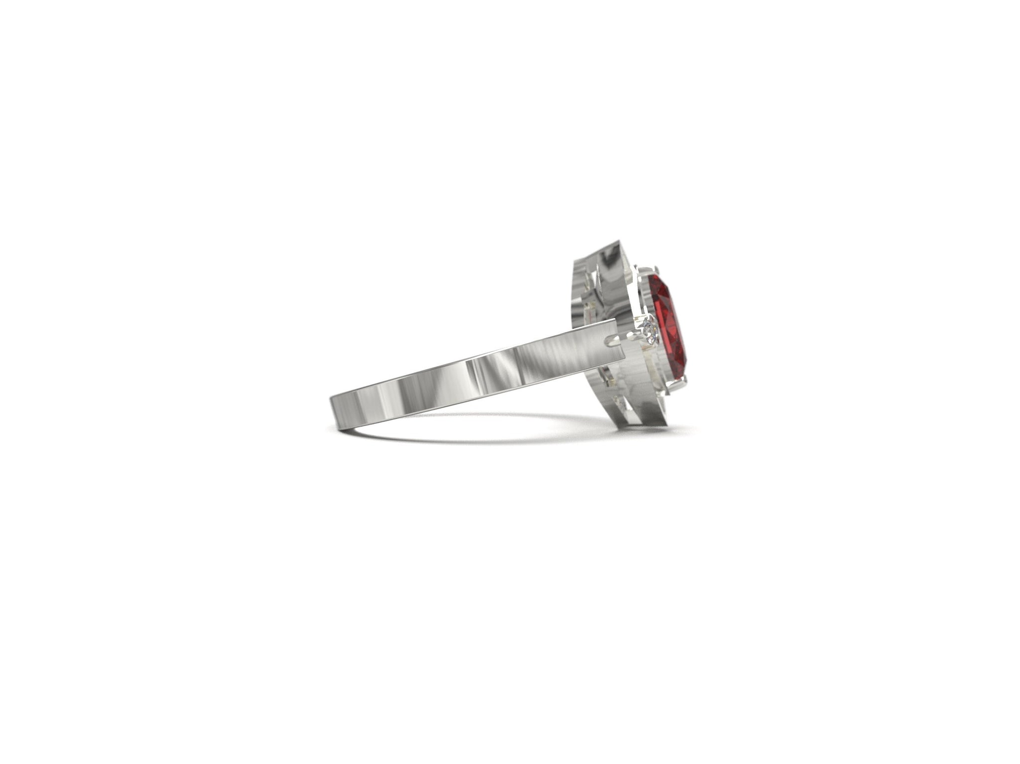 925 Silver Garnet Band Red Garnet Ring 5x10 Marquees 0.9 Ct Garnet Anniversary Band Natural Garnet Promise Ring January Birthstone Ring