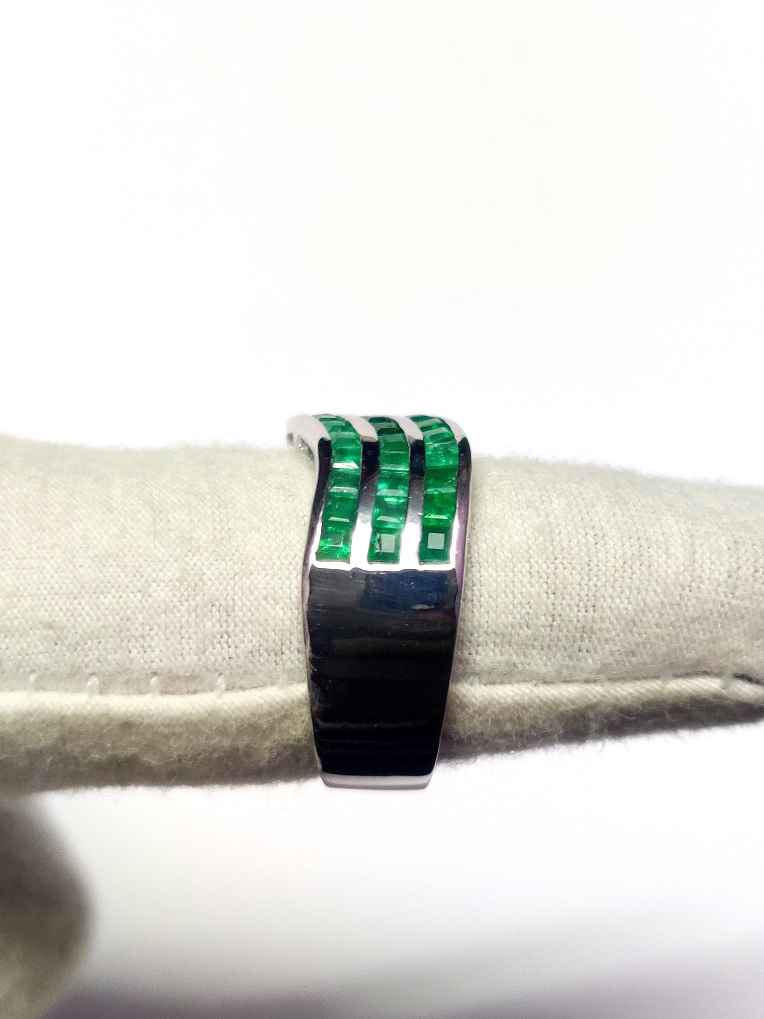 Emerald Ring Mens Emerald Ring 3 Ct Emerald Mens Ring 925 Silver Natural Emerald Band For Men Fathers Day For Him Personalized Ring For Him