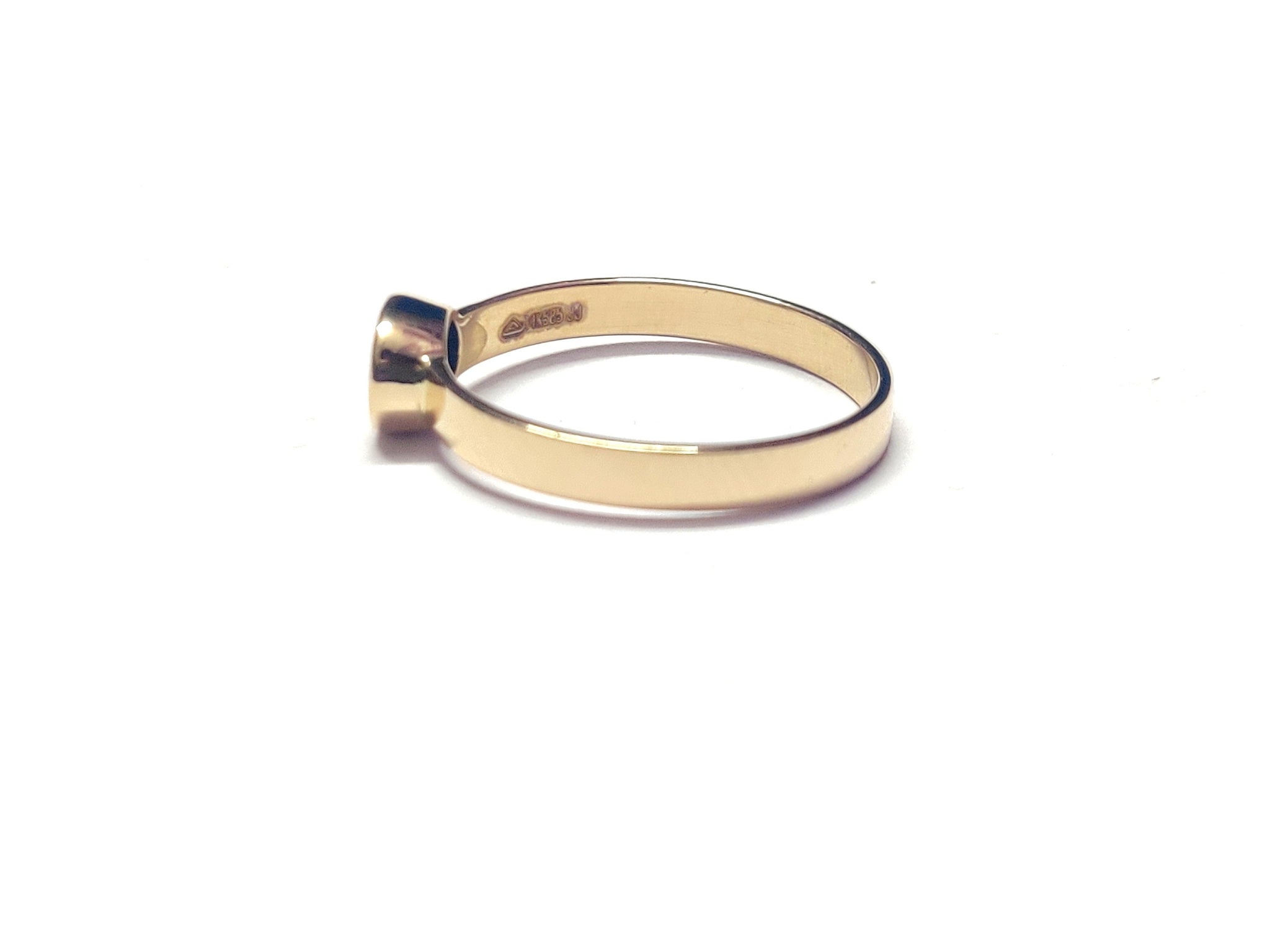 Gold Blue Sapphire Band 14K Gold Blue Sapphire Ring 1 Ct Sapphire Gold Ring 14K Blue Sapphire Wedding Band Blue Sapphire Engagement Band