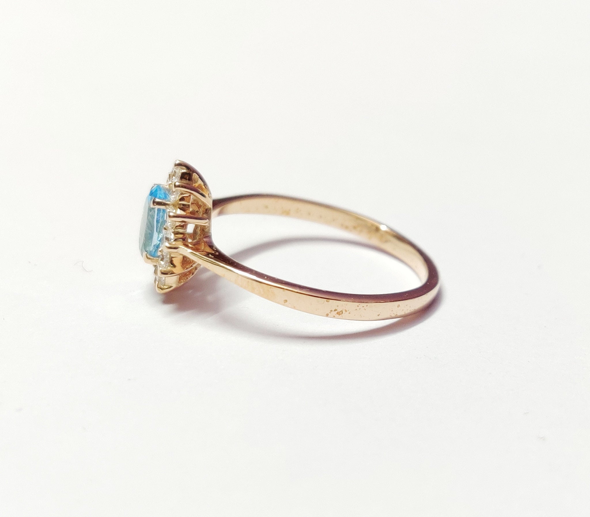 Blue Topaz Engagement Ring Natural Blue Topaz Solitaire Ring 1 Ct Swiss Blue Topaz Wedding Band 925 Sterling Silver Blue Topaz Ring