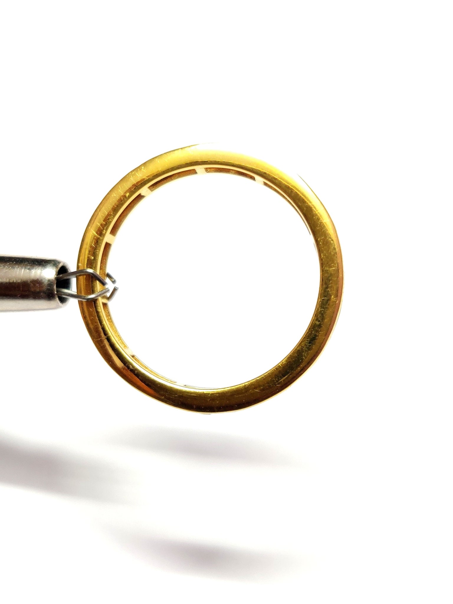 Handmade Eternity Ring Sterling Silver Engagement Eternity Ring Cubic Zircon Eternity Band Gold Micron Plating Eternity Ring