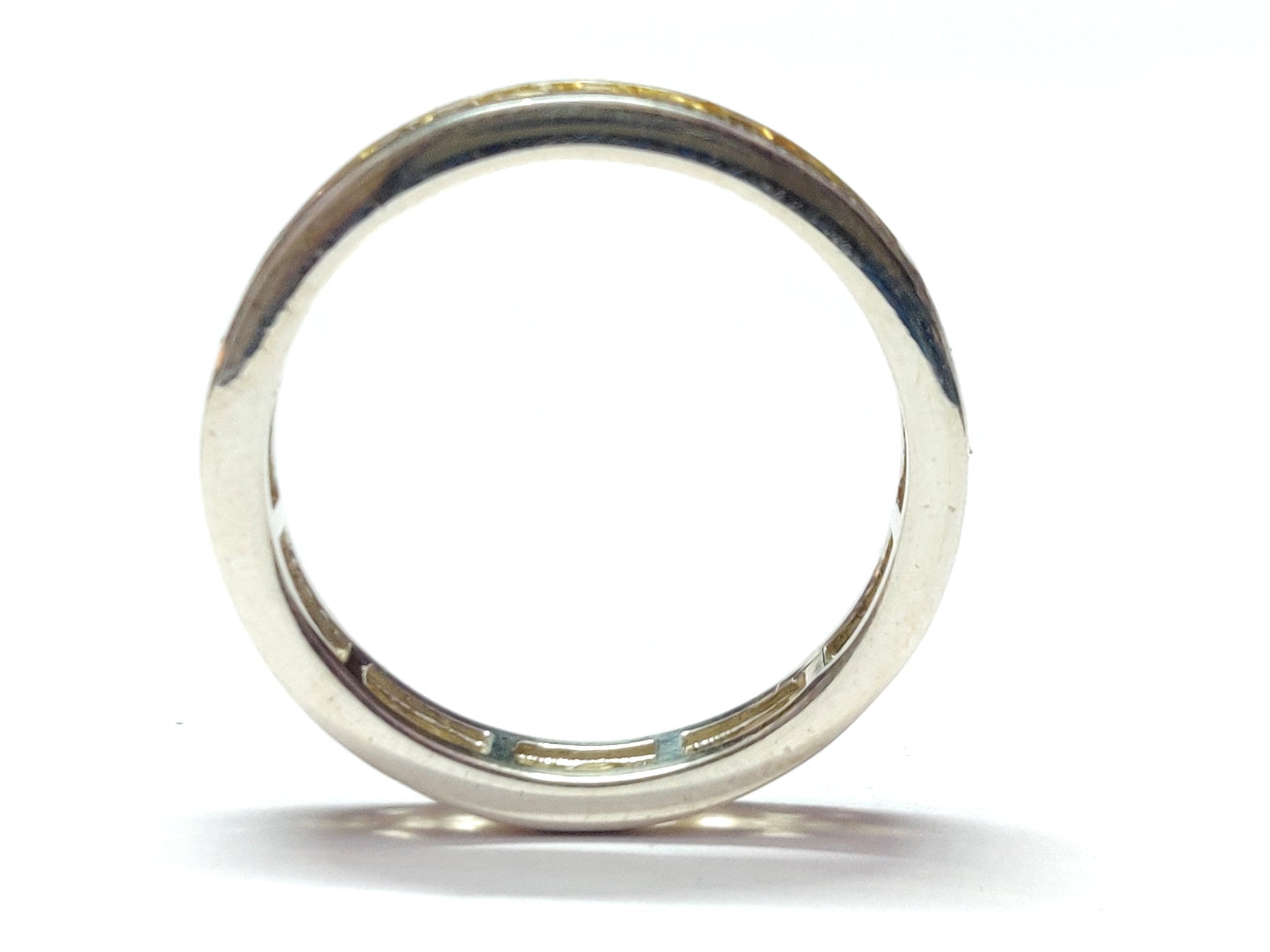 Citrine Eternity Ring Sterling Silver Citrine Engagement Eternity Ring Citrine Eternity Band Natural Citrine Dainty Eternity Ring