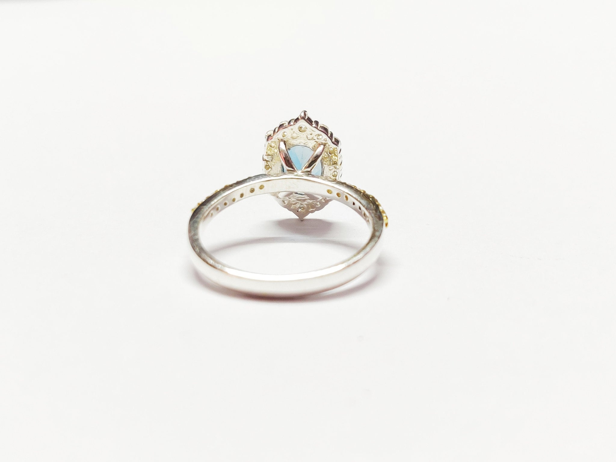 London Blue Topaz Engagement Ring 1.5 Ct London Topaz Engagement Band 6x8 mm Oval London Blue Topaz Ring Sterling Silver Topaz Wedding Ring