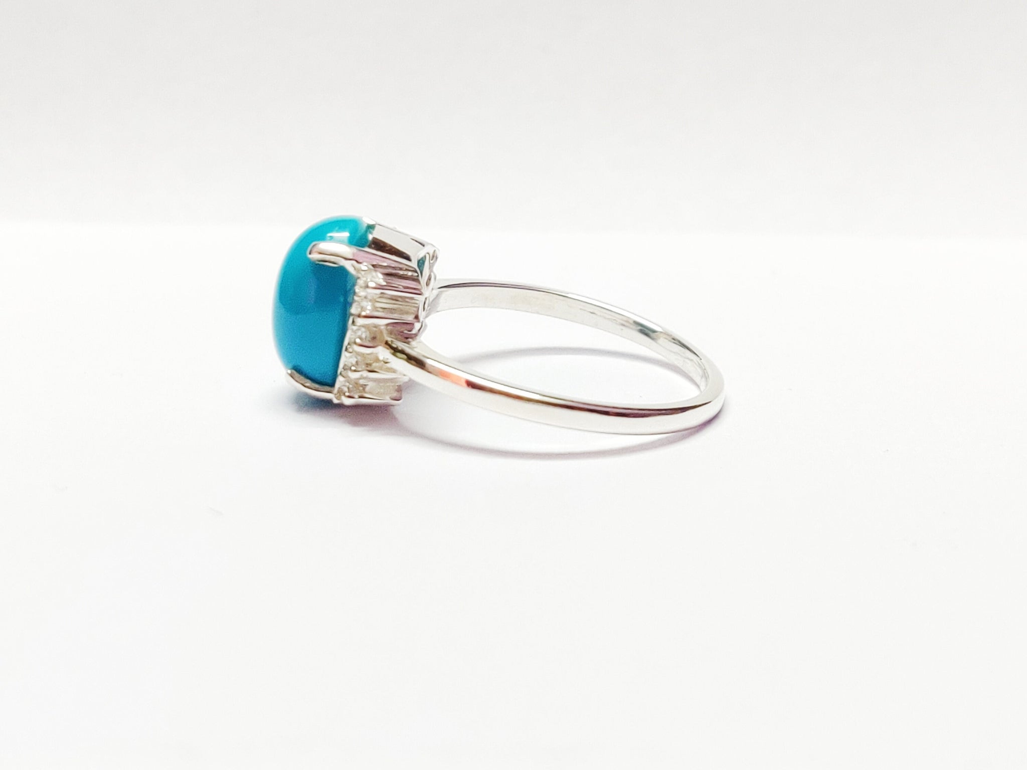 925 Silver Turquoise Engagement Ring Sterling Silver Arizona Turquoise Band 9x11 mm Oval Turquoise Band Turquoise Ring For Men