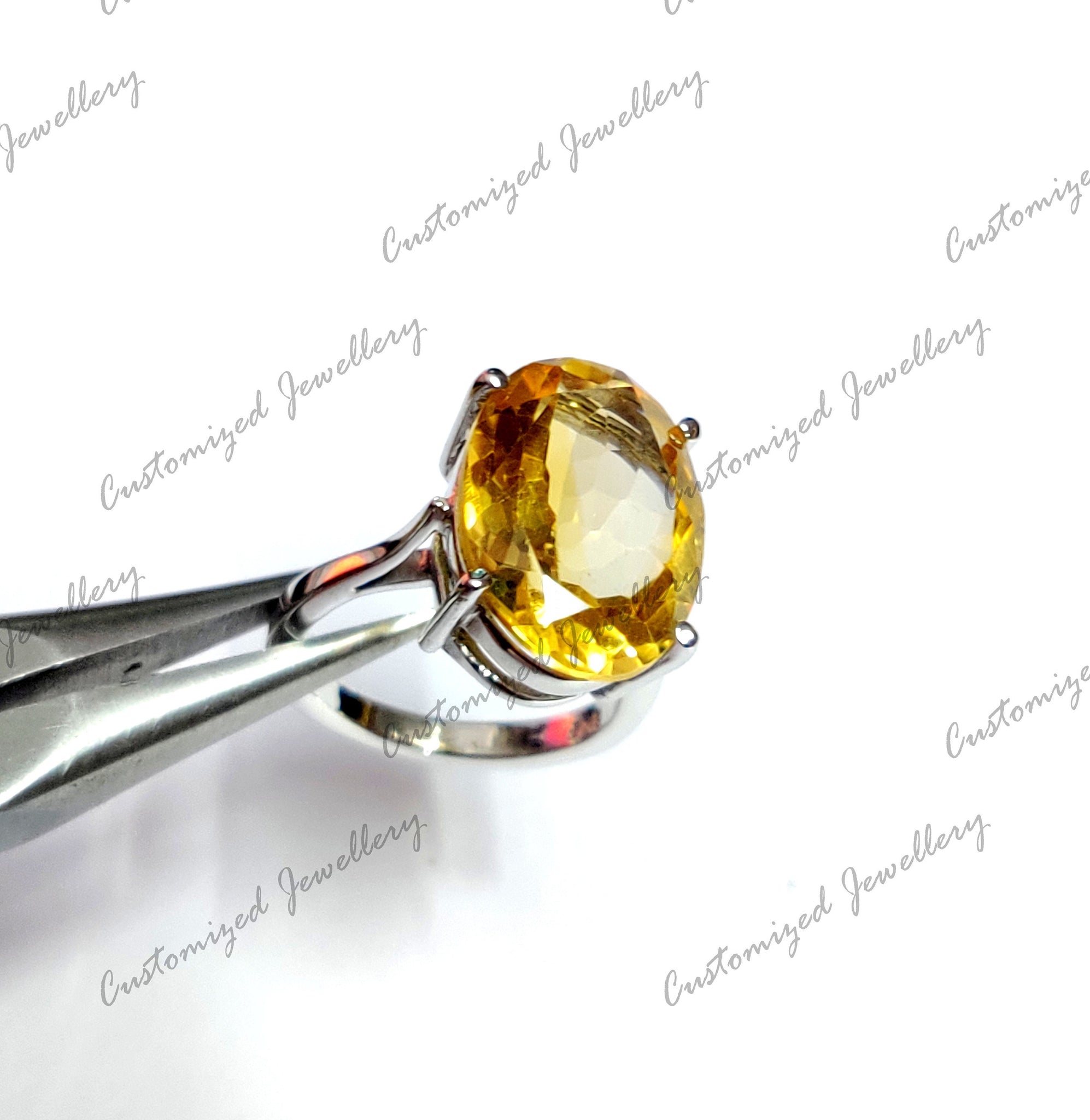 Citrine Statement Ring Large Citrine Cocktail Ring 12x16 mm Oval Citrine Ring Big Citrine Ring 7 Ct Citrine Ring Large Citrine Ring