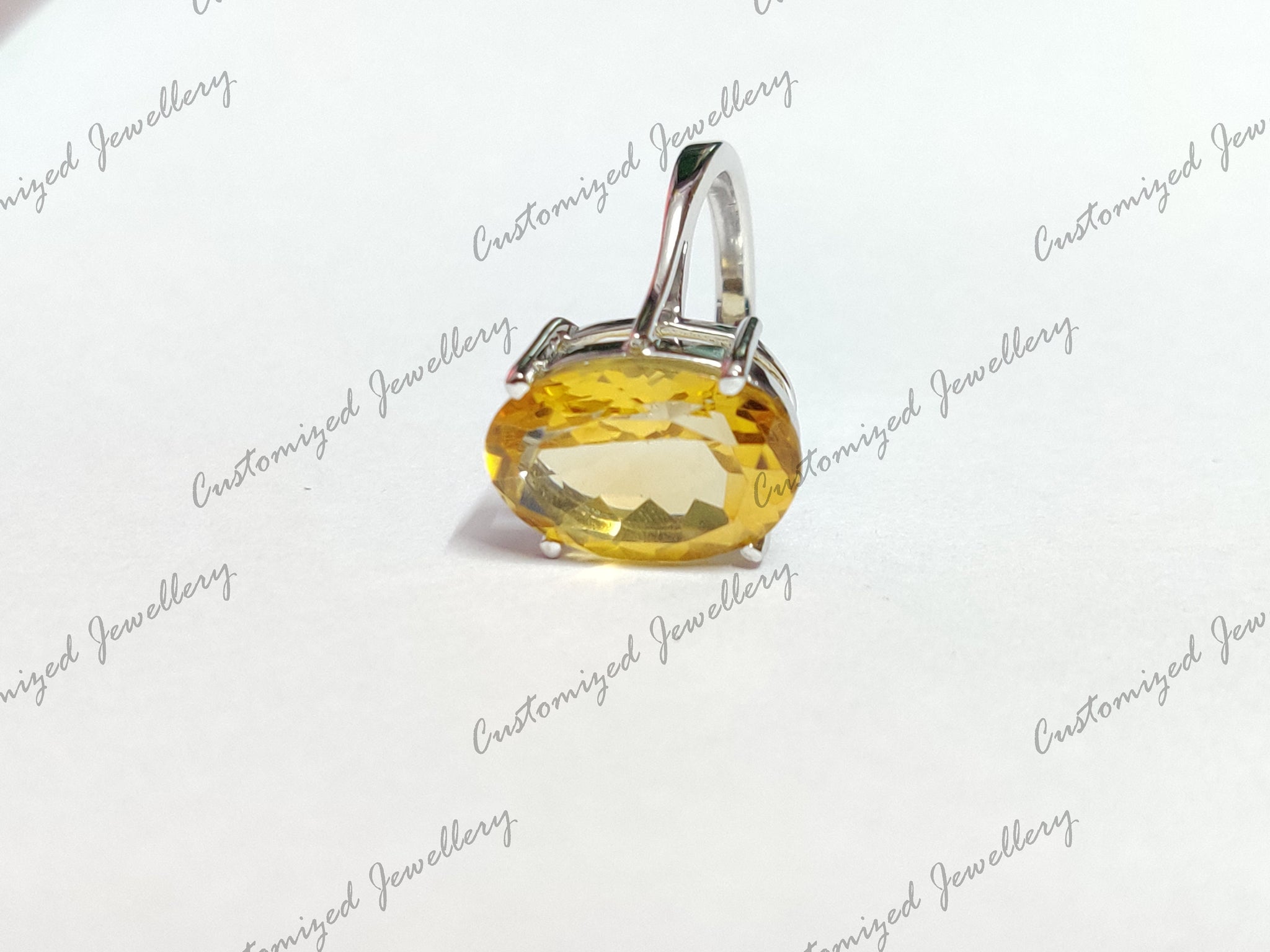 Citrine Statement Ring Large Citrine Cocktail Ring 12x16 mm Oval Citrine Ring Big Citrine Ring 7 Ct Citrine Ring Large Citrine Ring