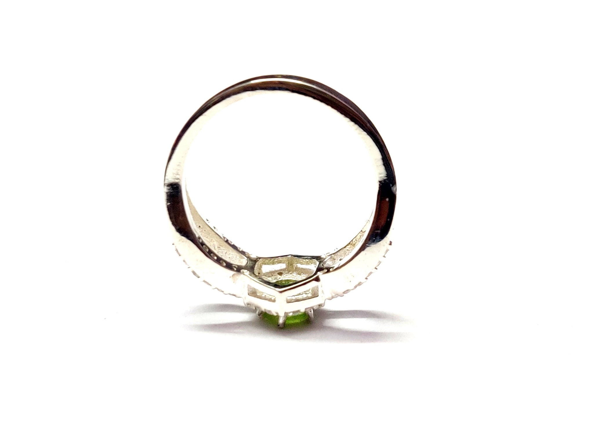 Peridot Engagement Ring Natural Peridot Solitaire Ring Green Peridot Anniversary Ring Peridot Promise Ring Peridot Birthstone Ring