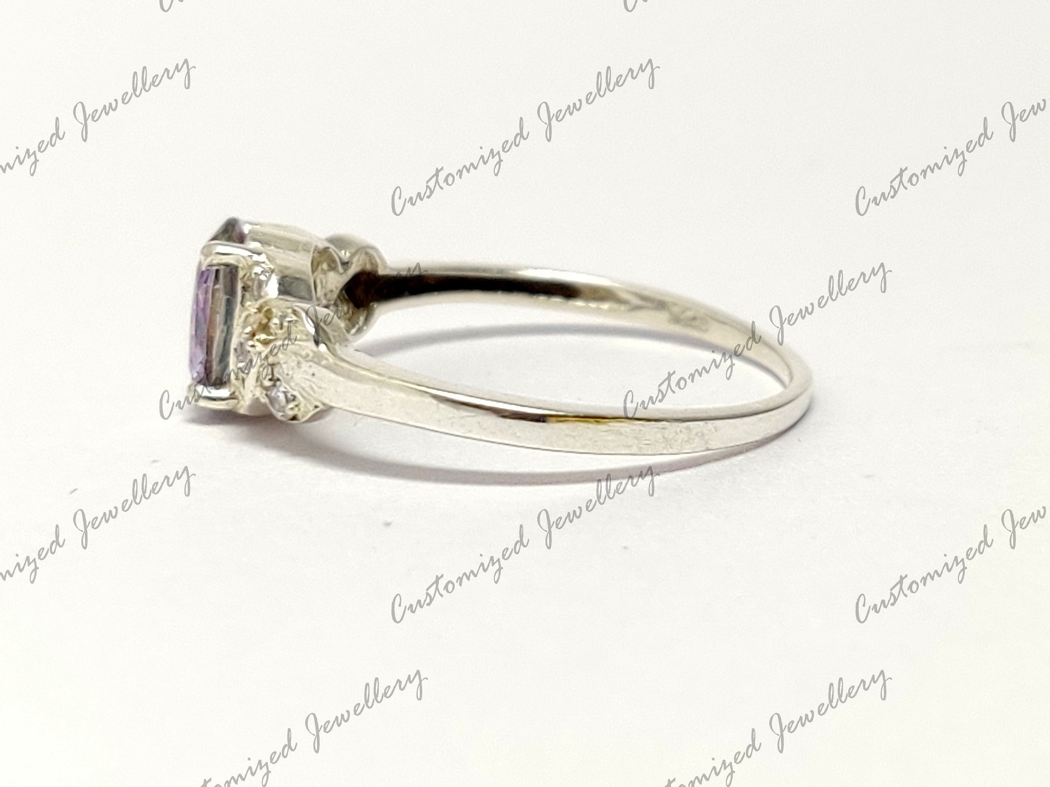 Mystic Topaz Engagement Band Sterling Silver Mystic Topaz Anniversary Ring 5x7 mm Oval Mystic Topaz Ring Birthday Gift Promise Ring For Her