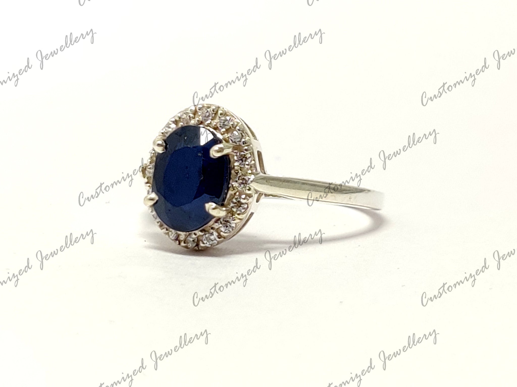 Blue Sapphire Engagement Ring Natural Sapphire Engagement Band 2.5 Ct Sapphire Wedding Ring Blue Sapphire Wedding Solitaire Ring