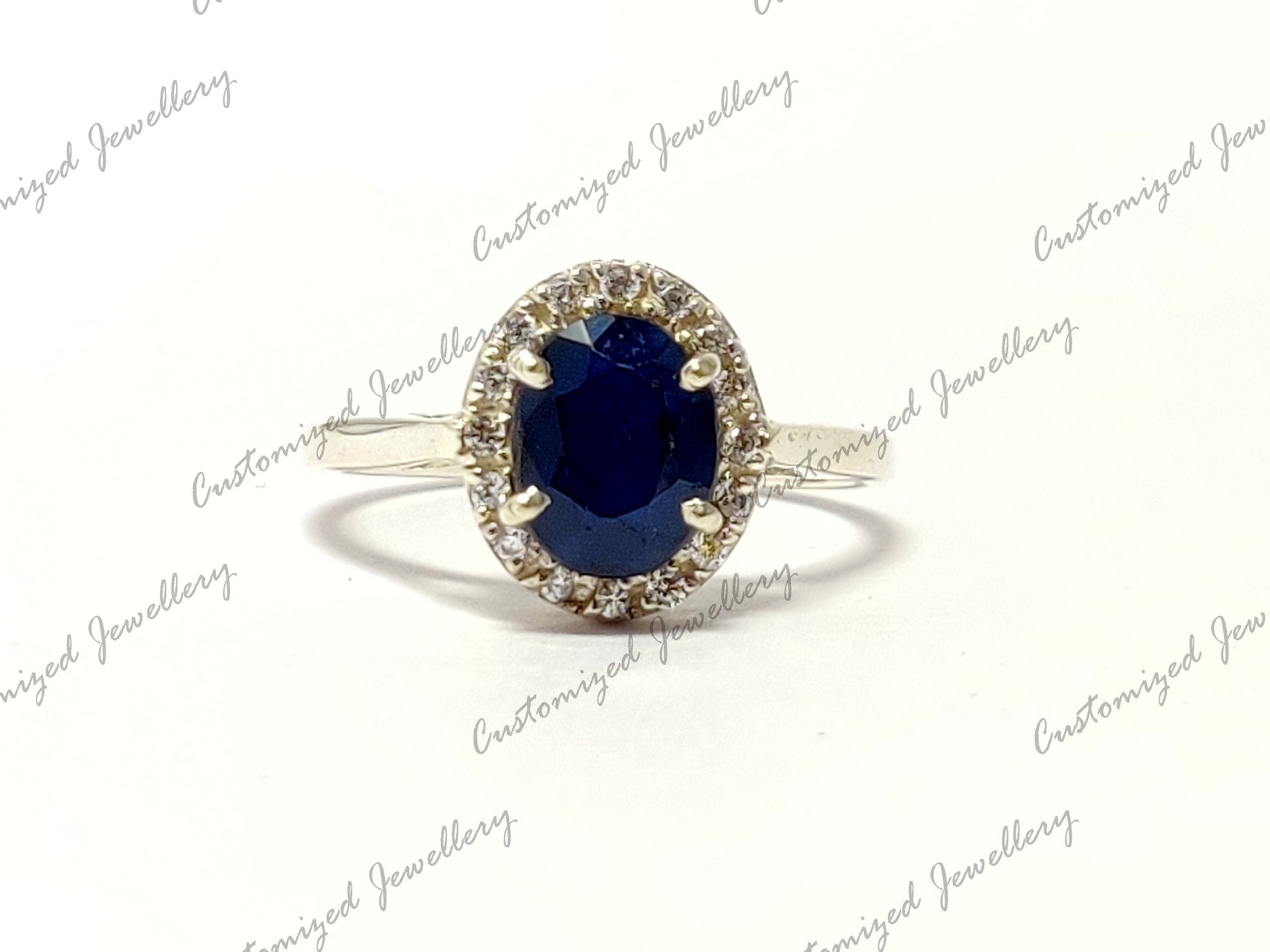 Blue Sapphire Engagement Ring Natural Sapphire Engagement Band 2.5 Ct Sapphire Wedding Ring Blue Sapphire Wedding Solitaire Ring