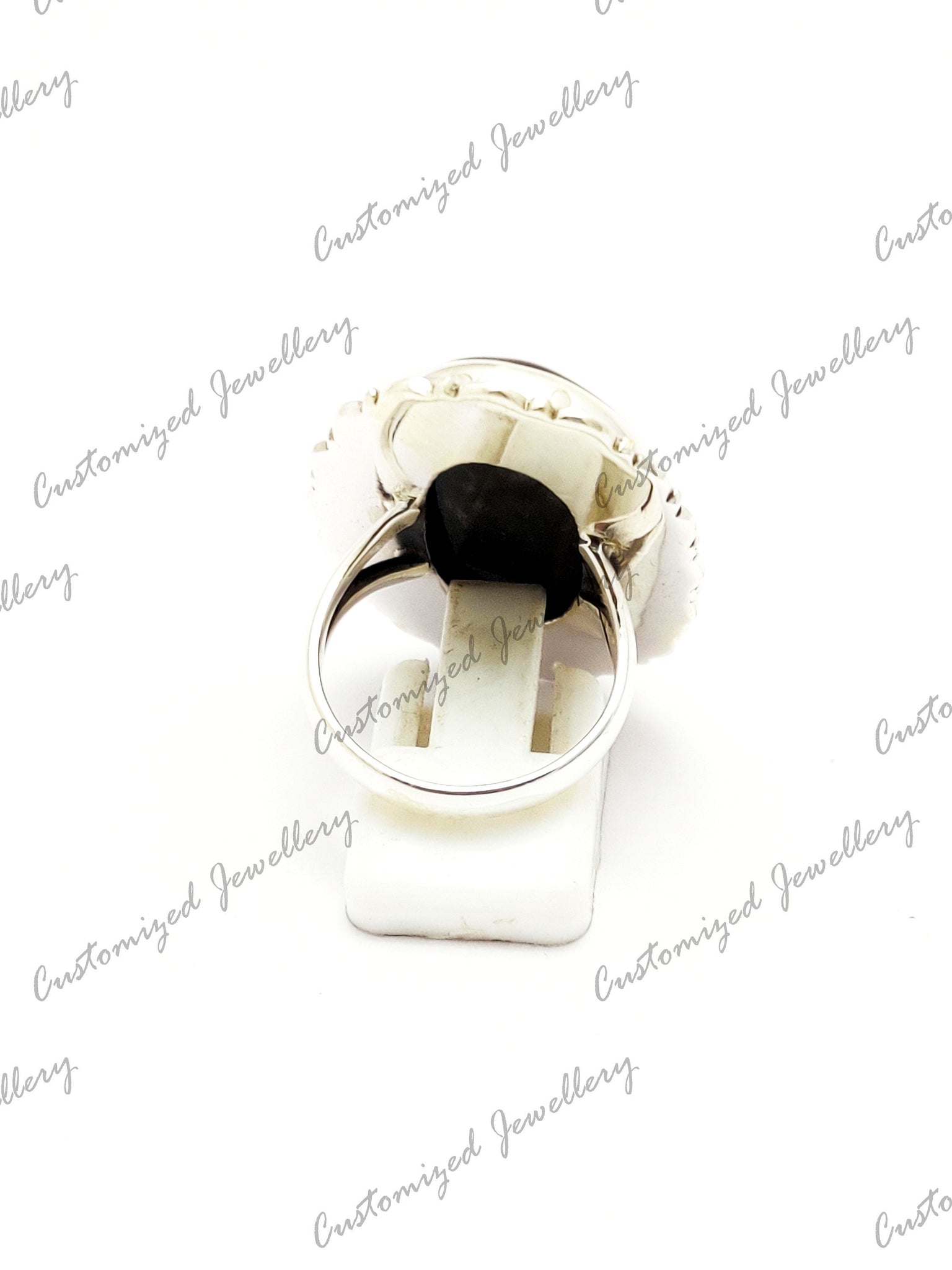 Obsidian Ring 925 Silver Black Obsidian Ring One of a Kind Ring Silver Obsidian Cocktail Ring Obsidian Healing Ring Obsidian Statement Ring