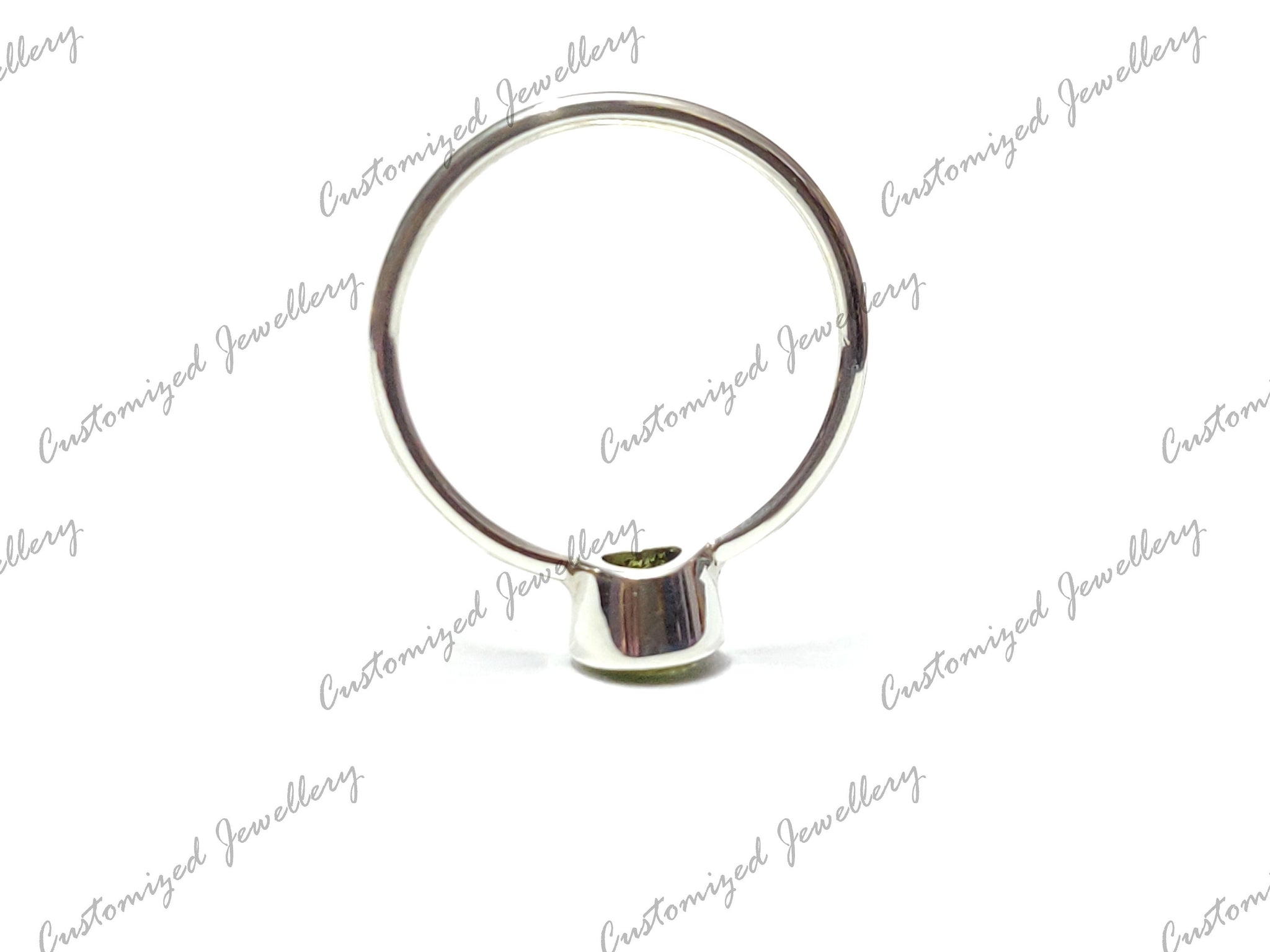 Peridot Birthstone Ring Natural Peridot Minimalist Ring 5x7 mm Oval 1 Ct Peridot Band August Birthstone Ring Green Peridot Dainty Ring