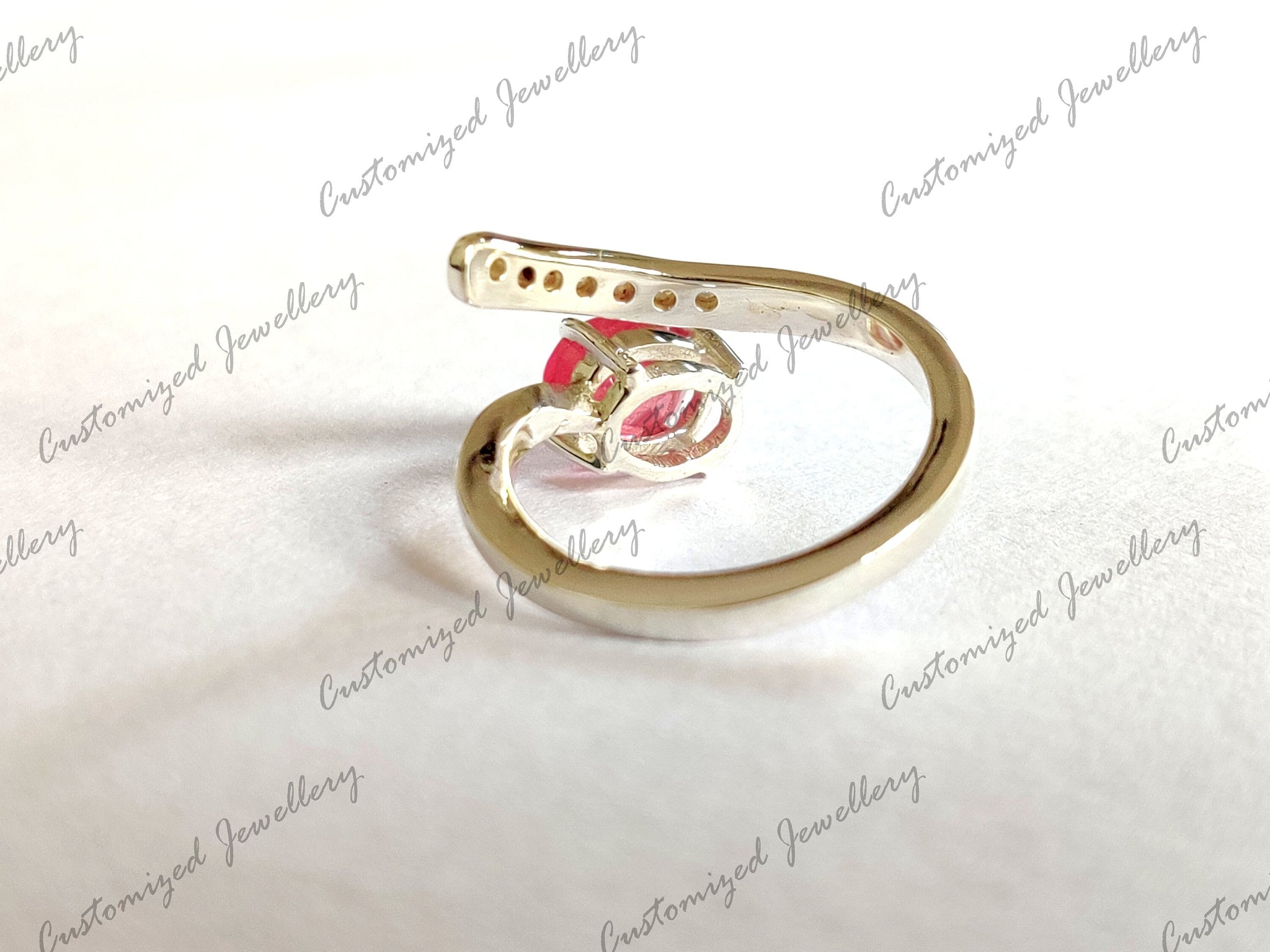 Ruby Promise Ring Twisted Ruby Ring Beautiful Ruby Anniversary Ring 5x7 mm Oval Ruby July Birthstone Ring 1 Ct Ruby Ring Mothers Day Gifts