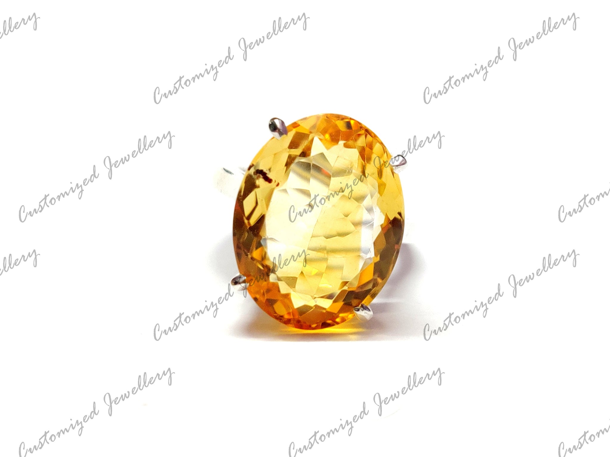 Citrine Cocktail Ring 12x16 mm Oval Citrine Statement Ring Large Citrine Anniversary Ring Large Citrine Engagement Ring 7 Ct Citrine Ring