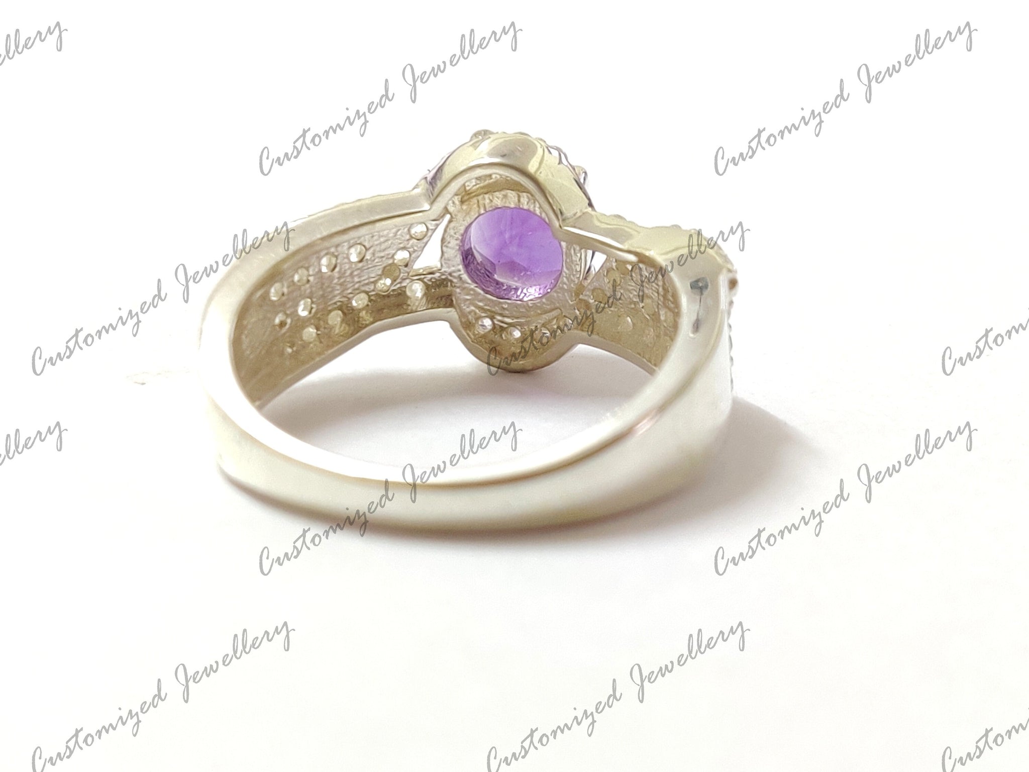 Amethyst Engagement Band High Quality Amethyst Wedding Ring 1.5 Ct Amethyst Anniversary Ring Designer Amethyst Band Amethyst Birthstone Band