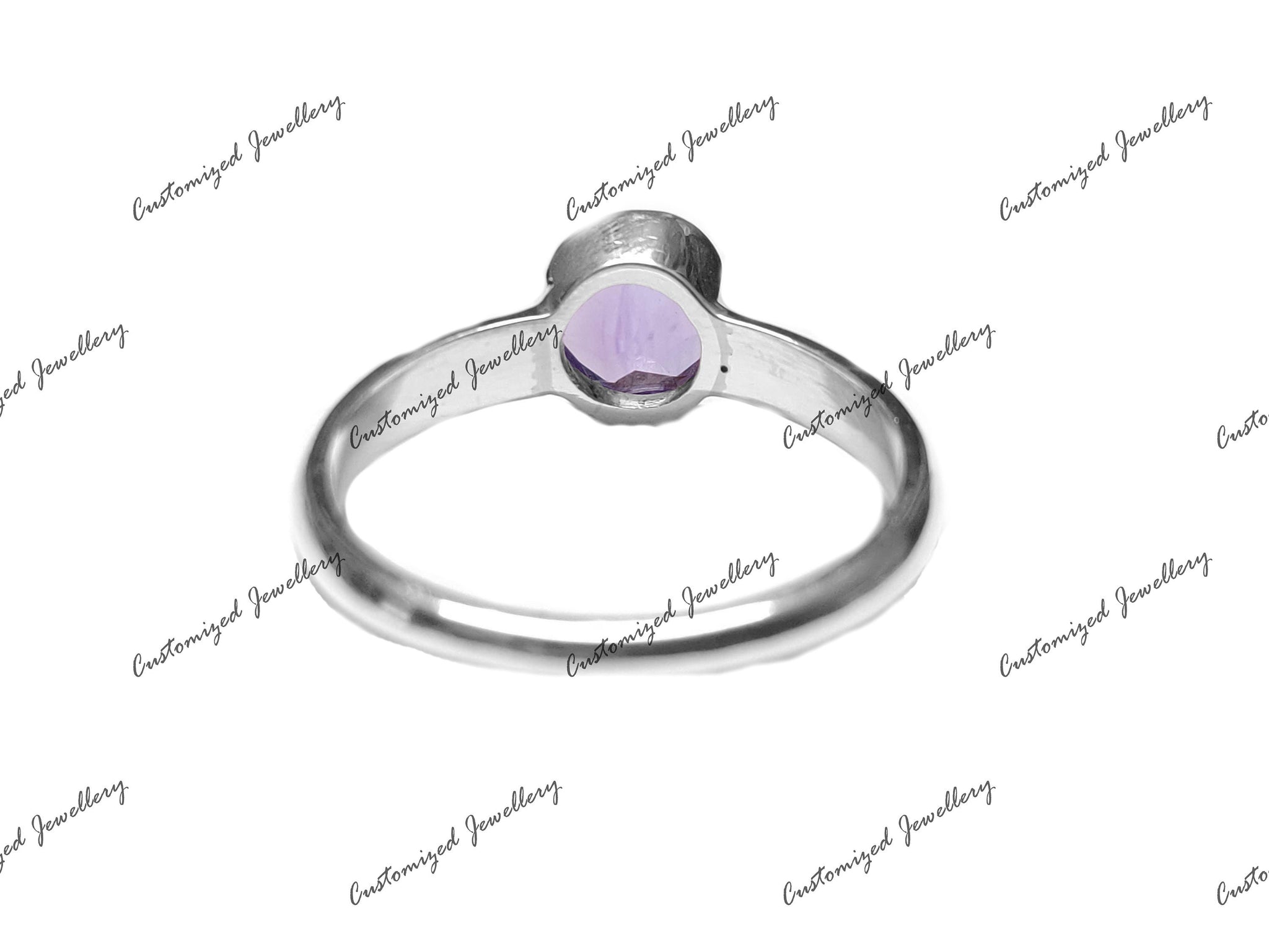 Amethyst Band February Birthstone Band 2 Ct Amethyst Band Amethyst Minimalist Band Amethyst Promise Ring Mothers Day Gift ring For Valentine