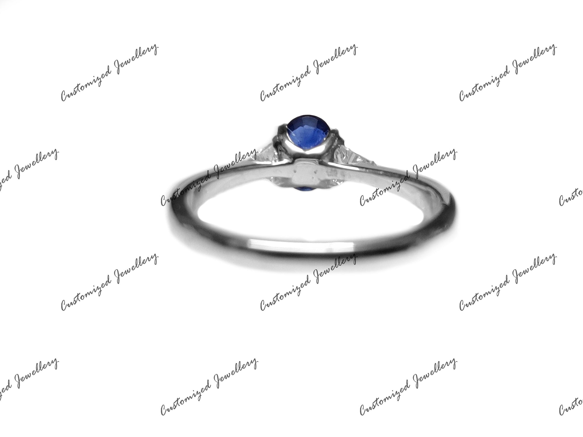 Sapphire Engagement Ring 1 Ct Sapphire Anniversary Ring 925 Sterling Silver Sapphire Promise Ring September Birthstone Ring Gift For Her