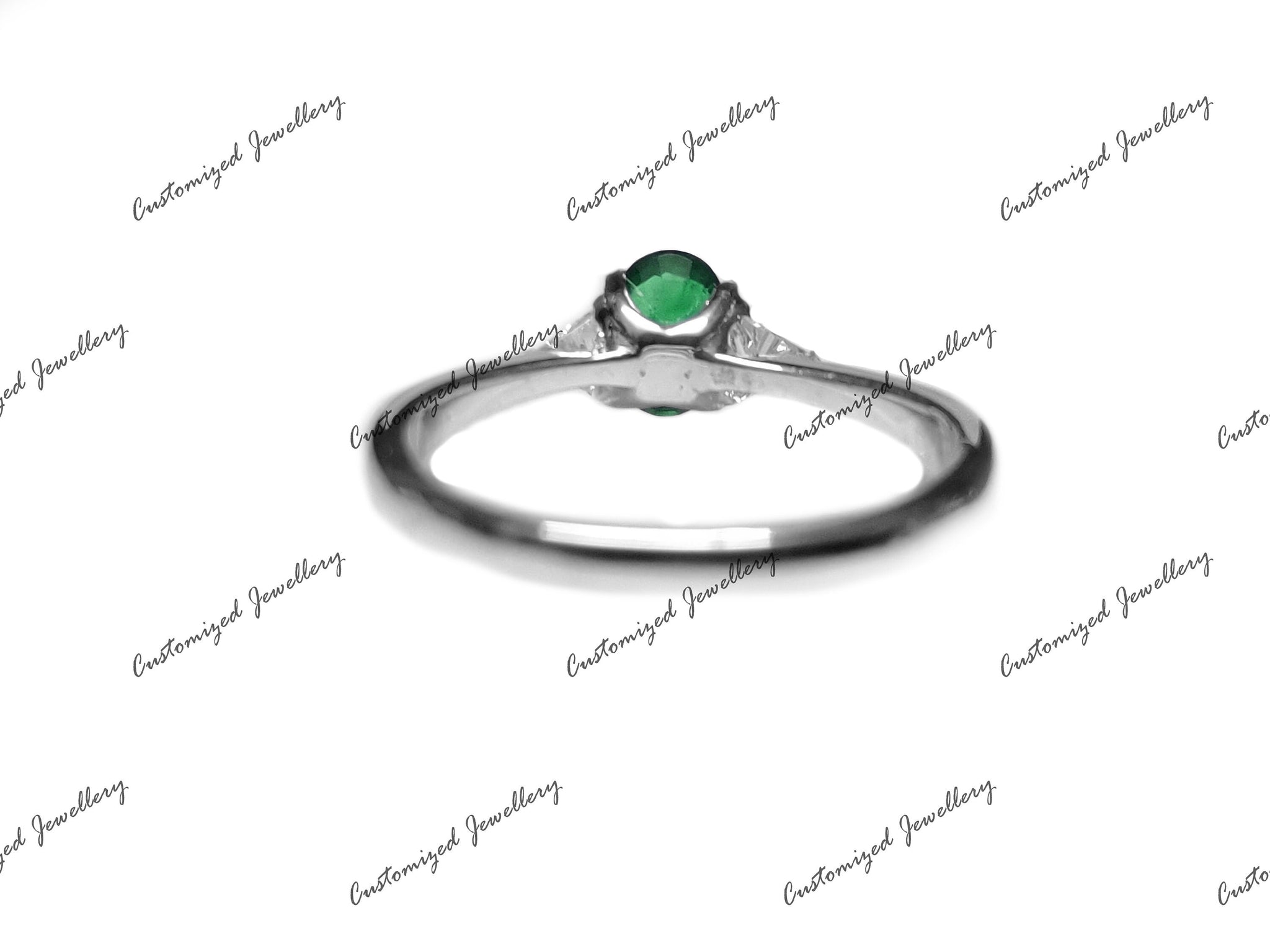 Emerald Engagement Ring 1 Ct Emerald Anniversary Ring 925 Sterling Silver Emerald Promise Ring May Birthstone Ring Gift For Her Valentine