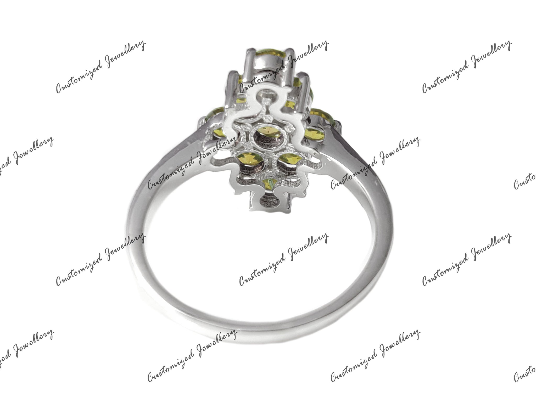 Solid Silver Citrine Statement Ring Citrine Anniversary Ring Citrine Promise Ring November Birthstone Ring Silver Citrine Birthstone Ring