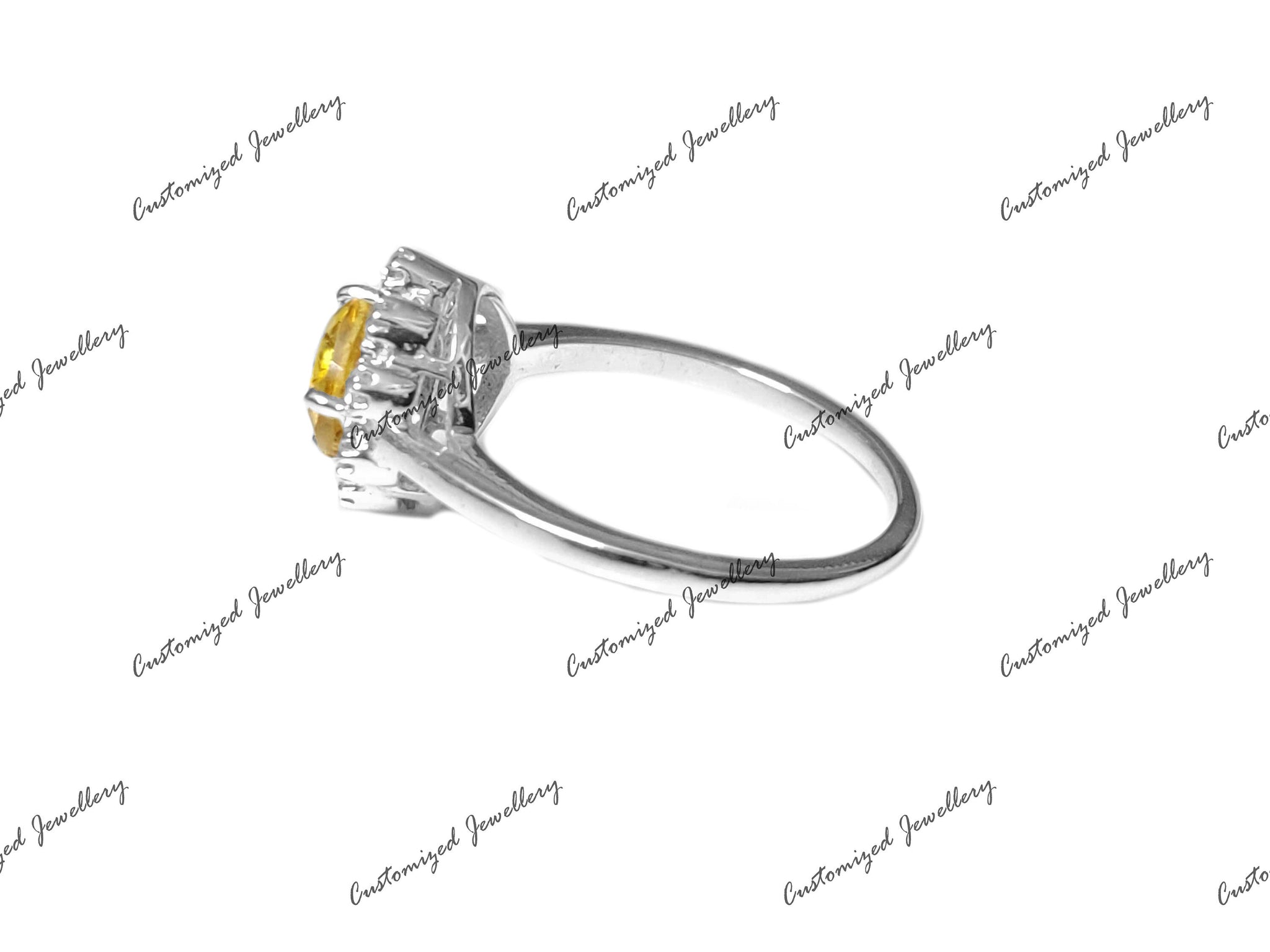 Silver Citrine Promise Ring Natural Citrine Cushion Cut Citrine Band For Her Solid Silver Citrine Birthstone Band Yellow Citrine Ring