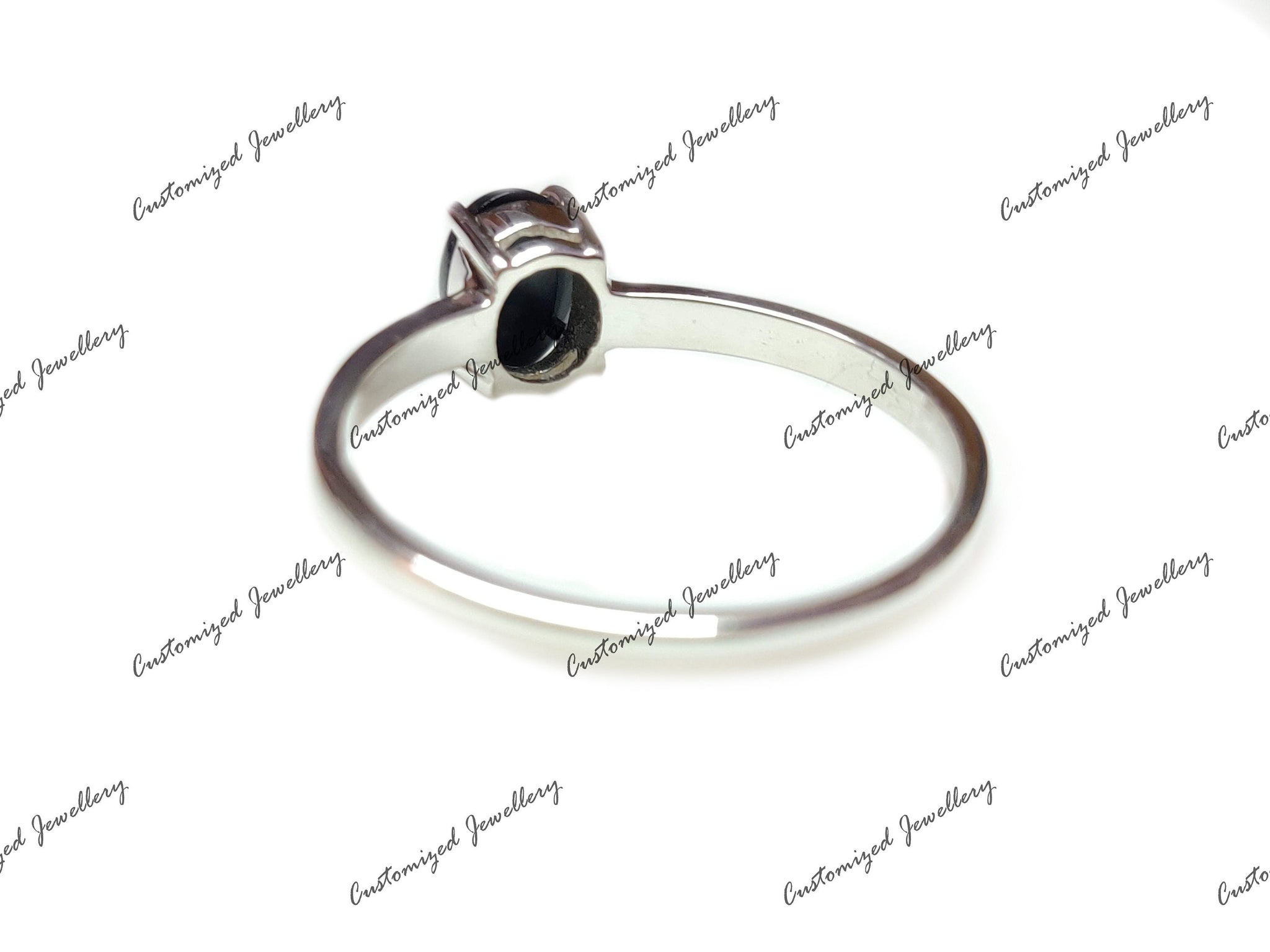Black Onyx Band Black Stone Band 2 Ct Black Onyx Ring Black Onyx Minimalist Band Silver Black Stone Promise Ring Black Onyx Statement Ring
