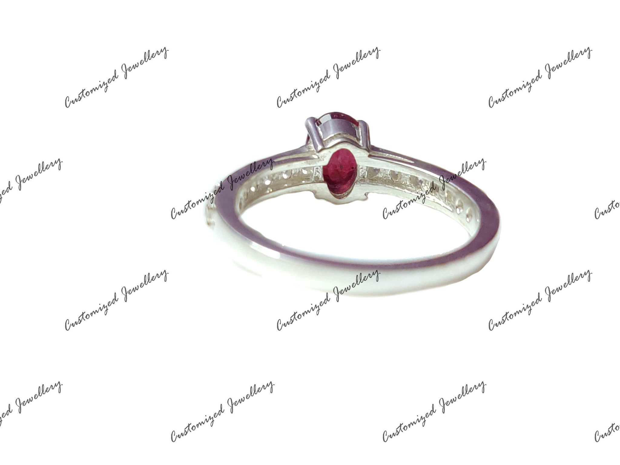 925 Silver Ruby Promise Ring Natural Ruby Anniversary Ring July Birthstone Ring 5x7 mm Oval Ruby Ring Ruby Promise Ring Ruby Birthstone Ring