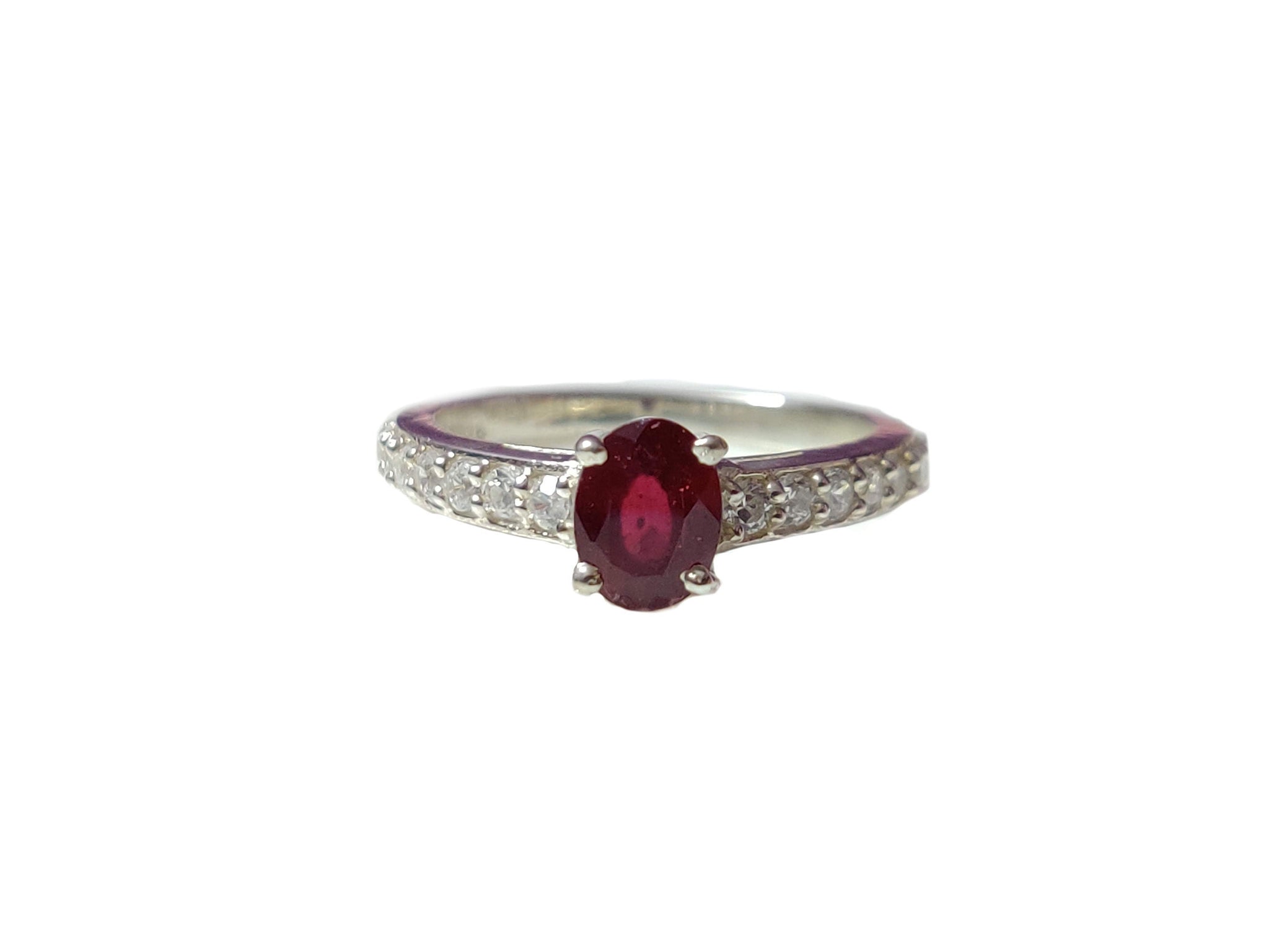 925 Silver Ruby Promise Ring Natural Ruby Anniversary Ring July Birthstone Ring 5x7 mm Oval Ruby Ring Ruby Promise Ring Ruby Birthstone Ring