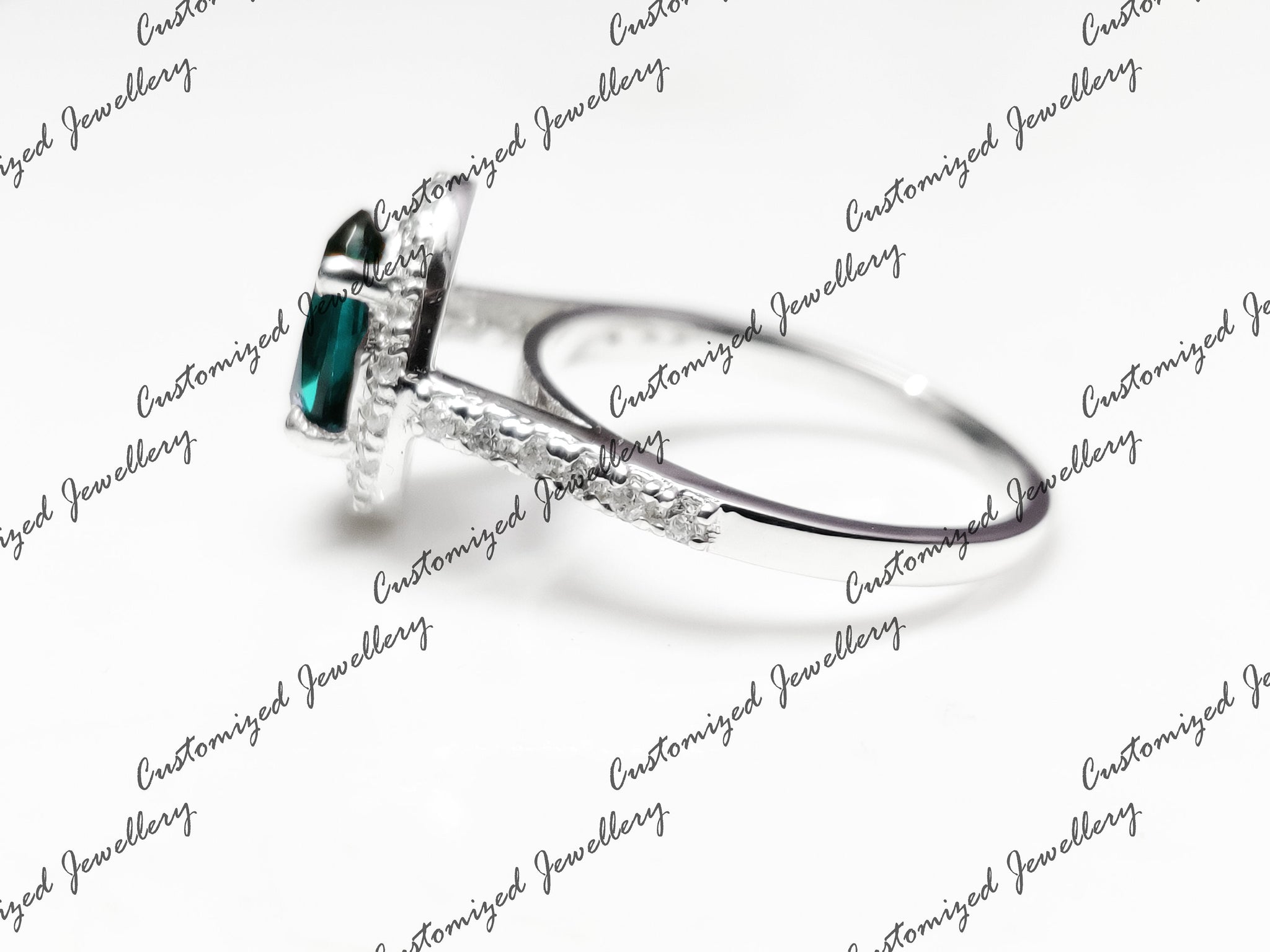 London Blue Topaz Engagement Ring Top Grade London Blue Topaz Halo Engagement Ring 7x9 Oval London Topaz Engagement Band Anniversary Ring