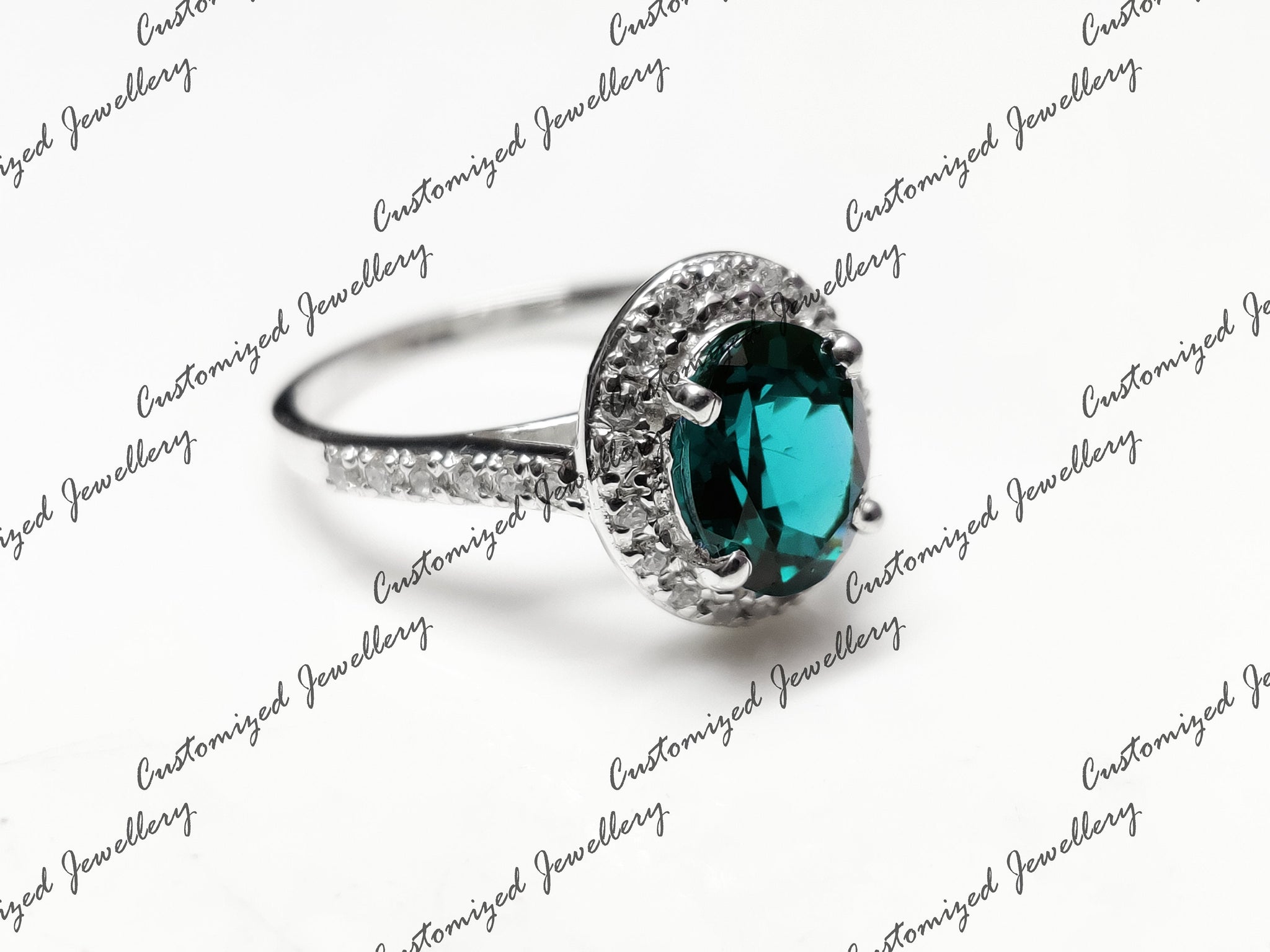 London Blue Topaz Engagement Ring Top Grade London Blue Topaz Halo Engagement Ring 7x9 Oval London Topaz Engagement Band Anniversary Ring