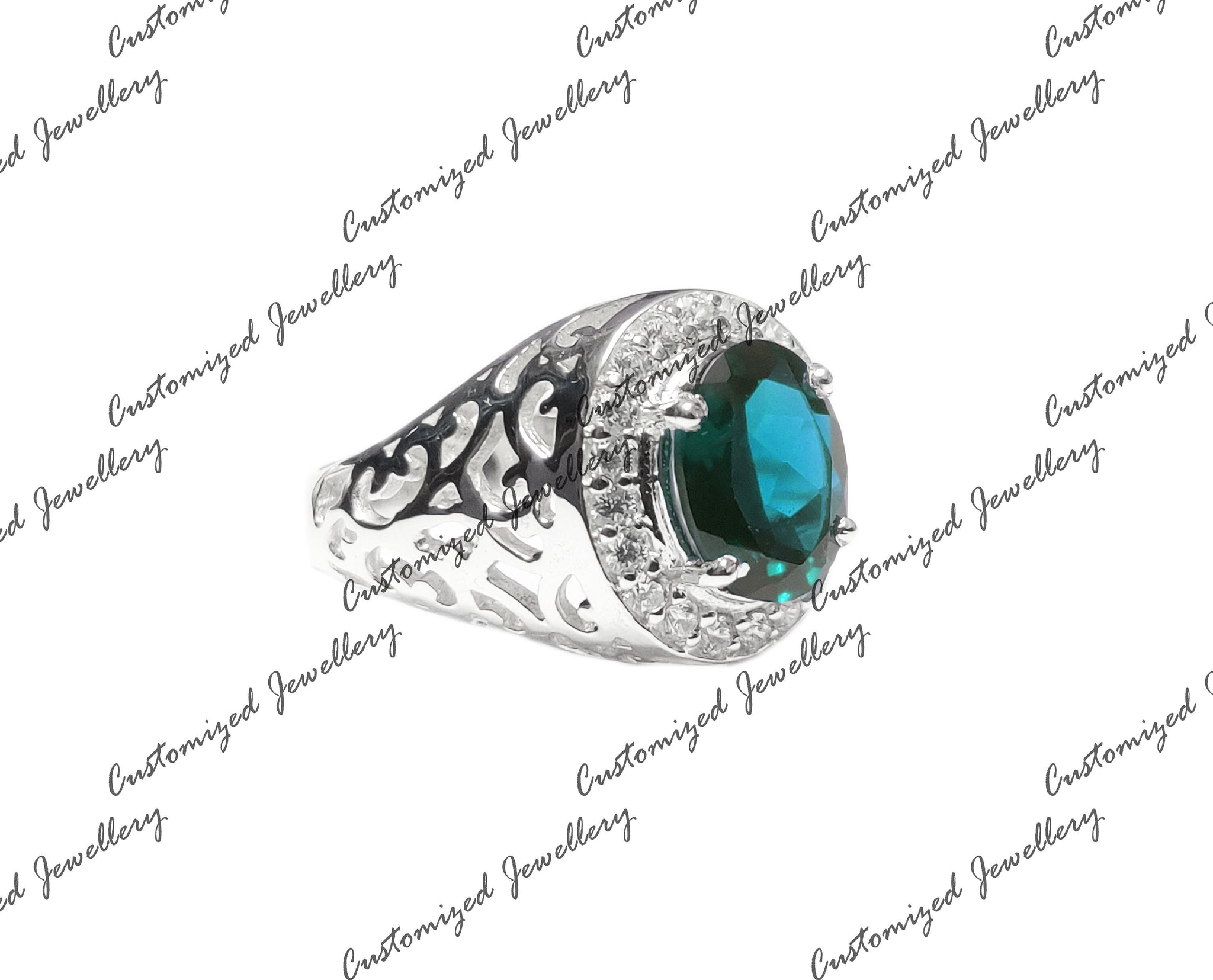 Big London Blue Topaz Statement Ring Art Deco London Topaz Ring 8x10 Oval London Blue Topaz November Birthstone Ring BlueTopaz Cocktail Ring
