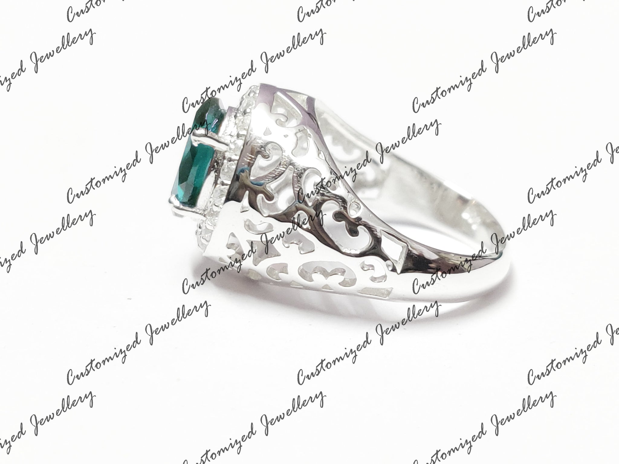 Big London Blue Topaz Statement Ring Art Deco London Topaz Ring 8x10 Oval London Blue Topaz November Birthstone Ring BlueTopaz Cocktail Ring