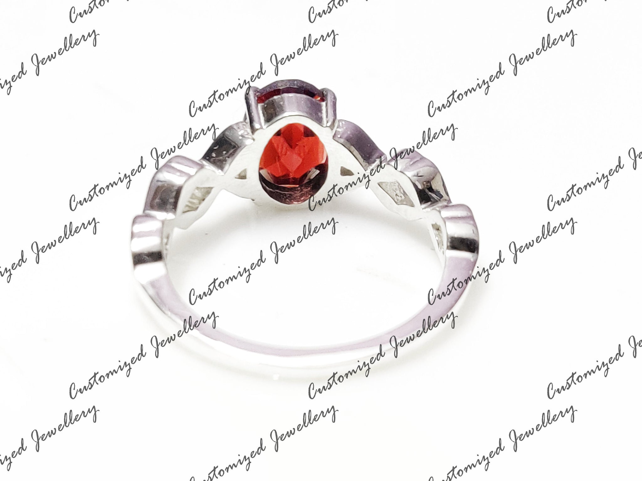 Natural Garnet Band Top Grade Garnet Anniversary Ring 6x8 Oval Ring January Birthstone Ring For Her Red Garnet Band Friendship Ring Gifts