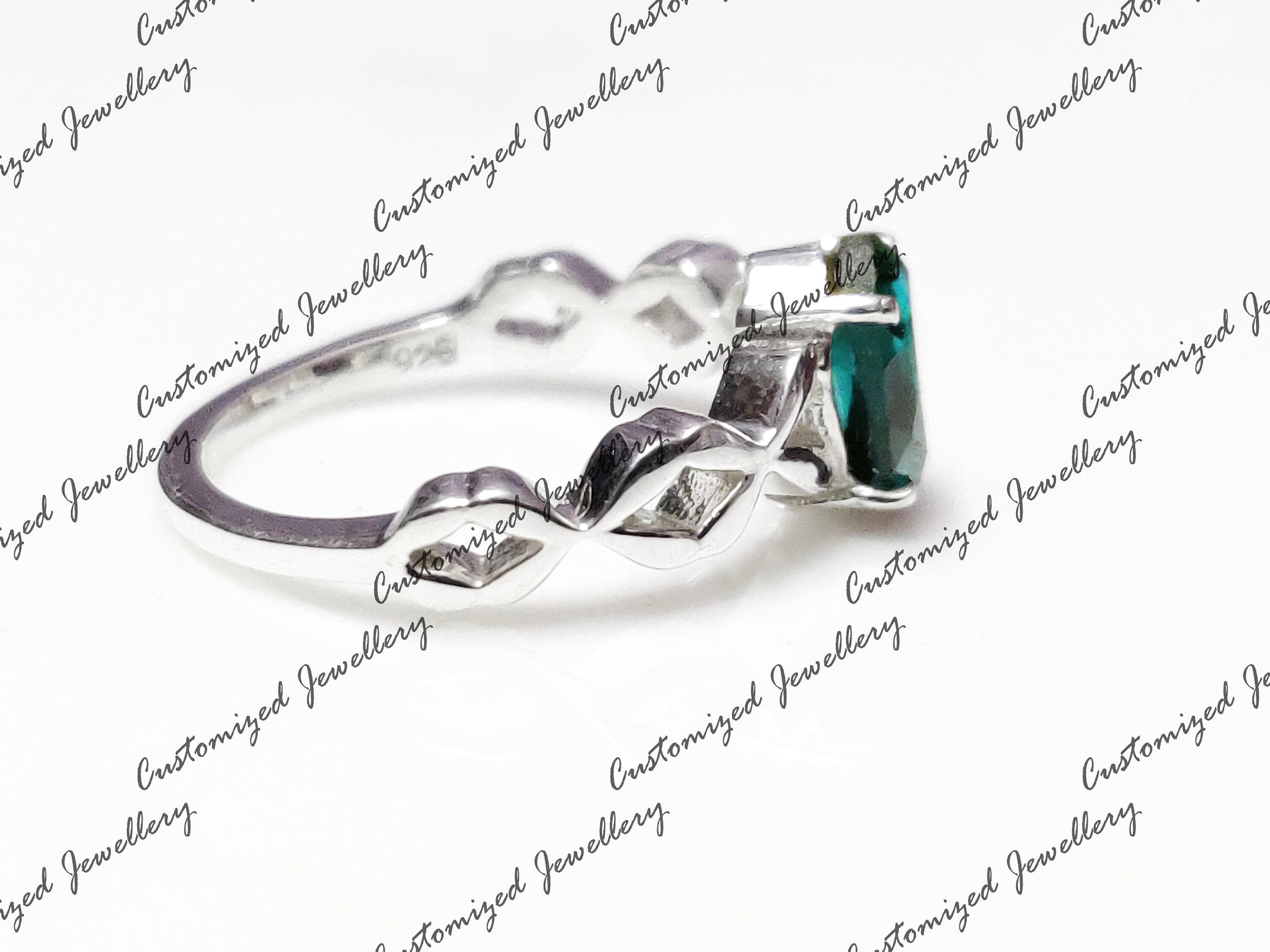 Natural London Blue Topaz Band Top Grade London Blue Topaz Anniversary Ring 6x8 Oval London Blue Topaz Ring November Birthstone Band For Her