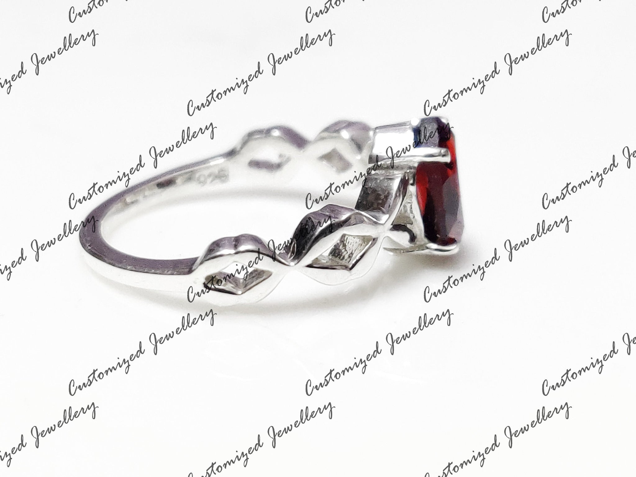 Natural Garnet Band Top Grade Garnet Anniversary Ring 6x8 Oval Ring January Birthstone Ring For Her Red Garnet Band Friendship Ring Gifts