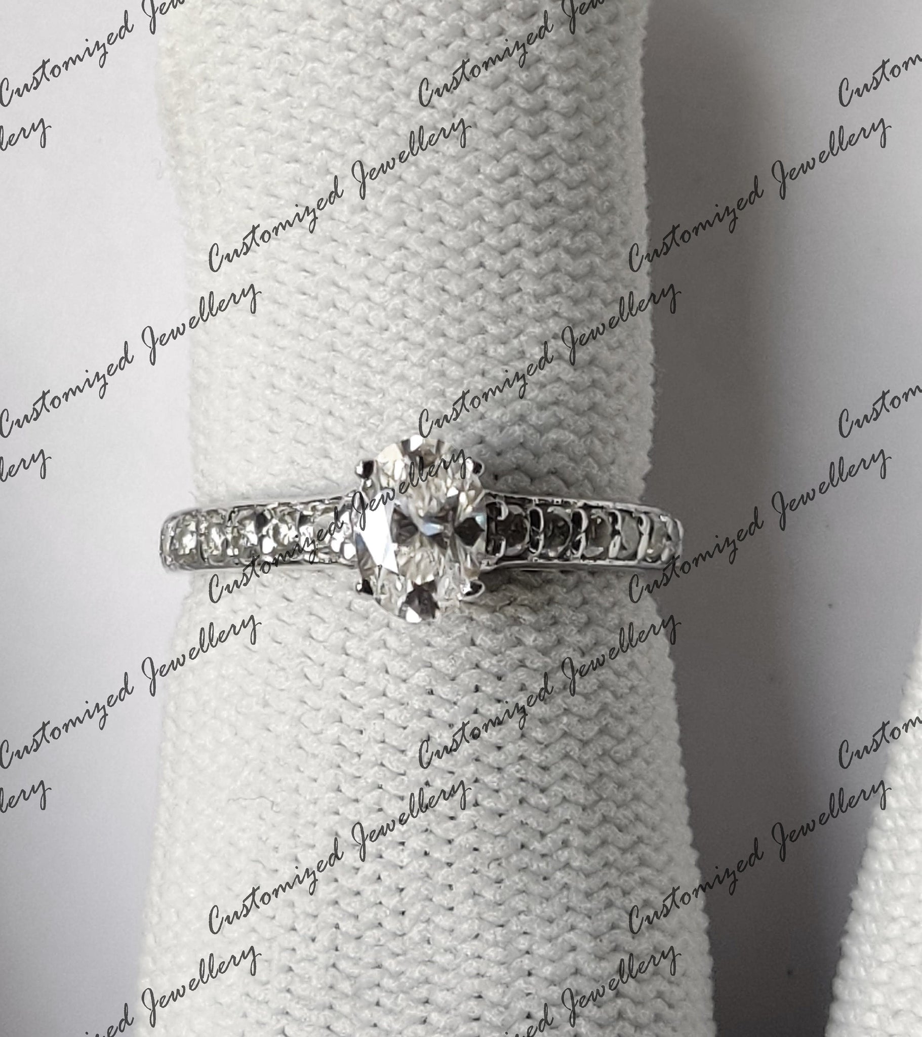 Oval Moissanite Engagement Ring Natural 1 Carat Moissanite Wedding Band Unique Moissanite Diamond Wedding Band Moissanite Anniversary Ring