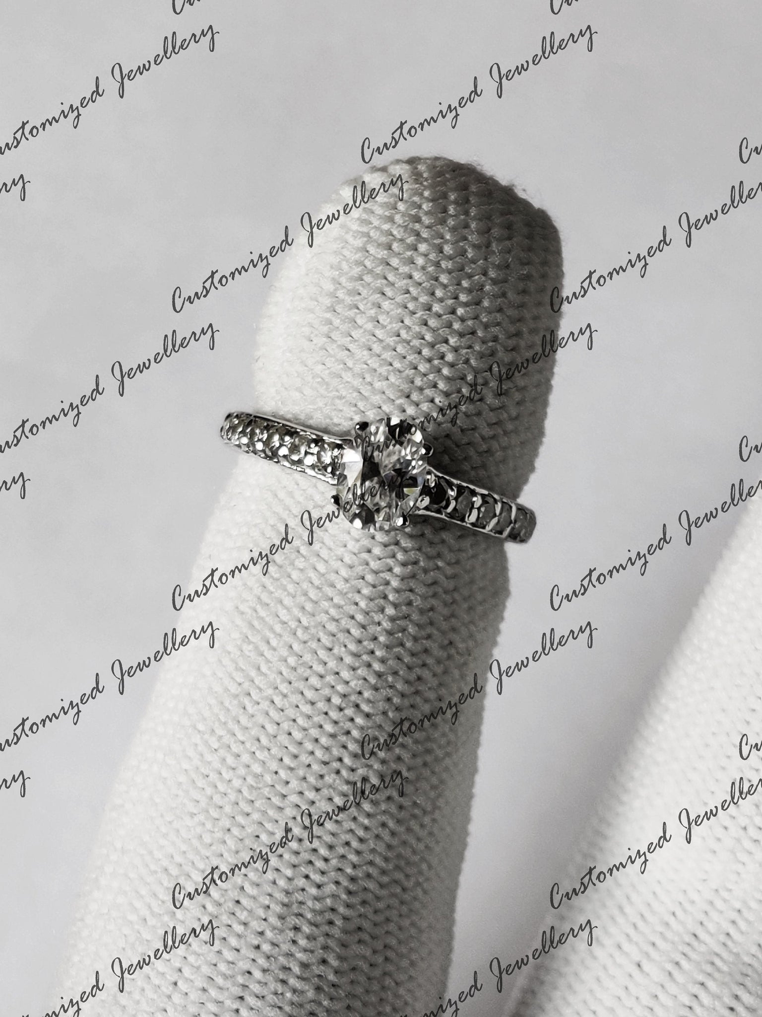 Oval Moissanite Engagement Ring Natural 1 Carat Moissanite Wedding Band Unique Moissanite Diamond Wedding Band Moissanite Anniversary Ring