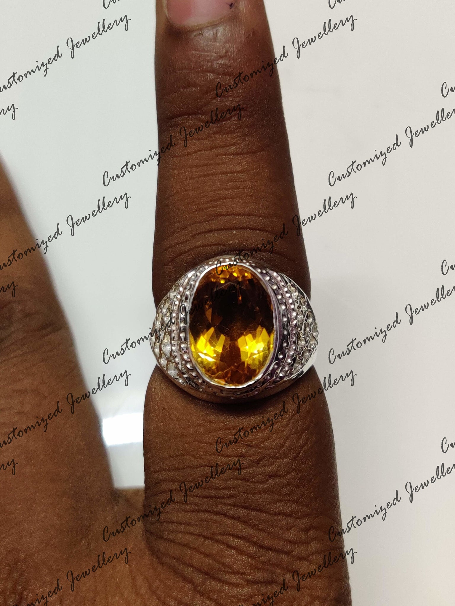 Natural Citrine Ring Citrine Statement Ring Big Citrine Ring 925 Sterling Silver Citirine Ring Citrine Boho Ring Citrine Mens Ring Hippie