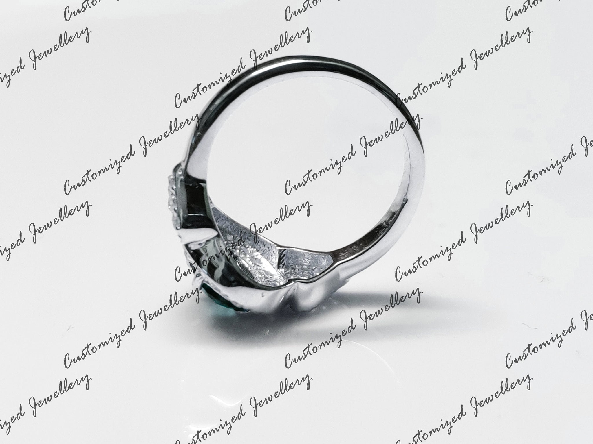 Natural London Topaz Solitaire Ring High Quality London Blue Topaz Engagement Band Blue Topaz Bridal Ring Silver Blue Topaz Wedding Ring