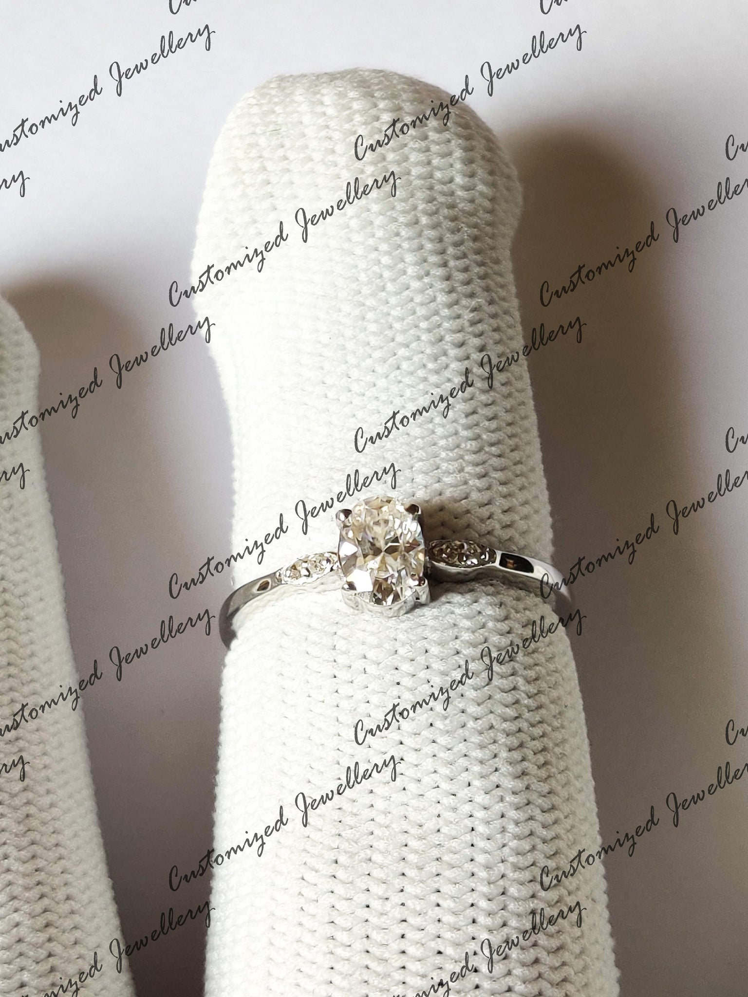 Oval Moissanite Engagement Ring 5x7 mm Oval Moissanite Wedding Band Unique Moissanite Diamond Wedding Band Moissanite Anniversary Ring