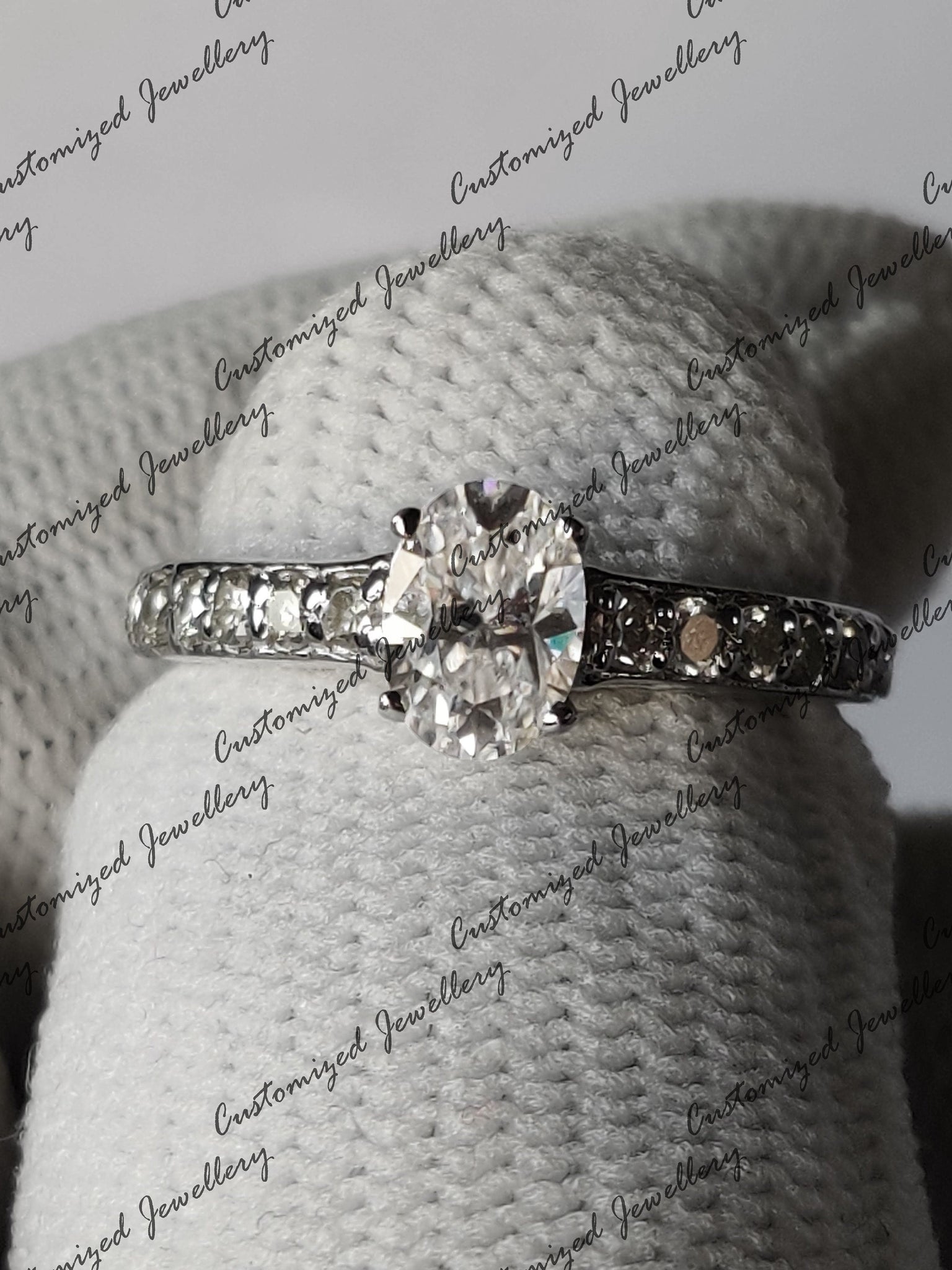 Oval Moissanite Engagement Ring Natural 1 Carat Moissanite Wedding Band Unique Moissanite Diamond Wedding Band Moissanite Anniversary Ring
