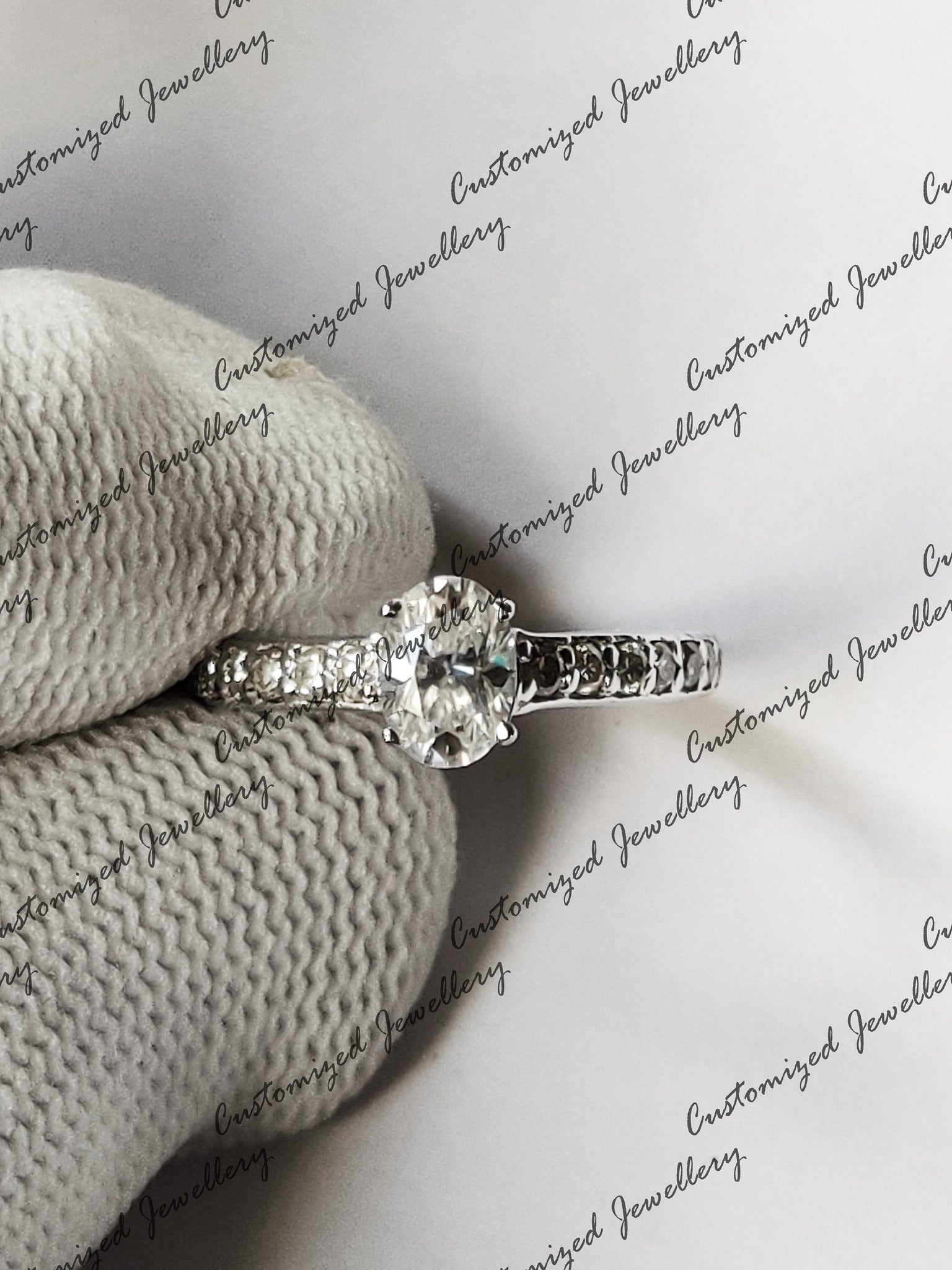 Oval Moissanite Engagement Ring Natural 1 Carat Moissanite Wedding Band Unique Moissanite Diamond Wedding Band Moissanite Anniversary Ring